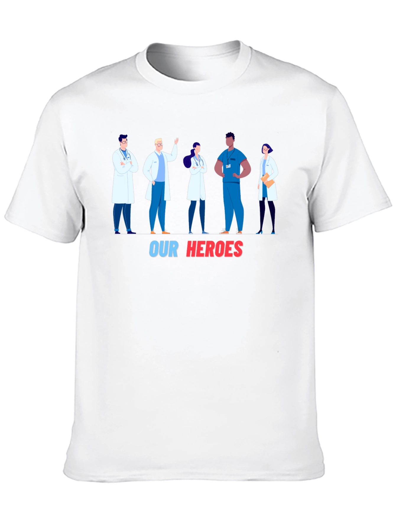 Healthcare Heroes T-Shirt - Black Graphic Tee