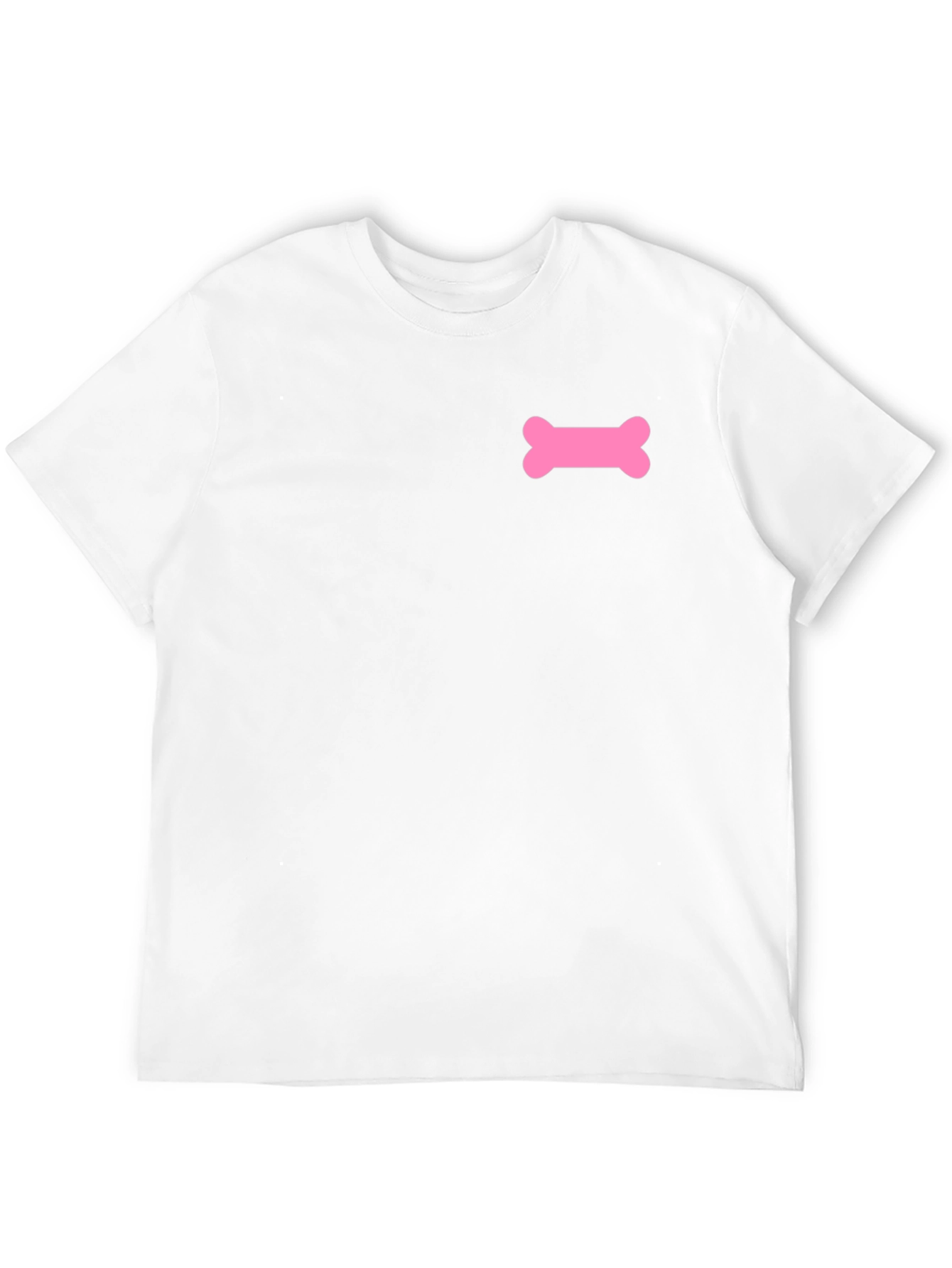 Pink Bone Graphic Black T-Shirt