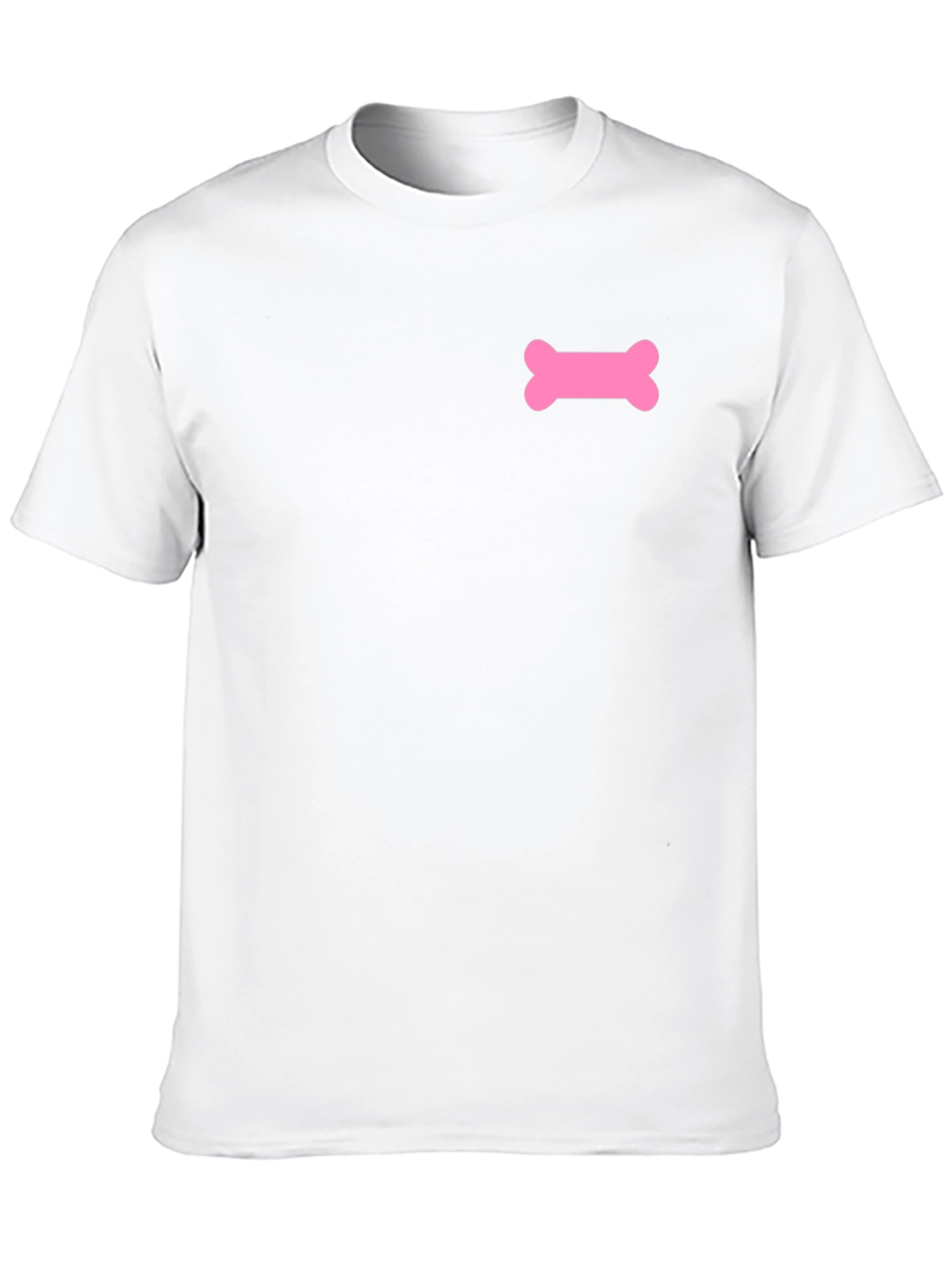 Pink Bone Graphic Black T-Shirt