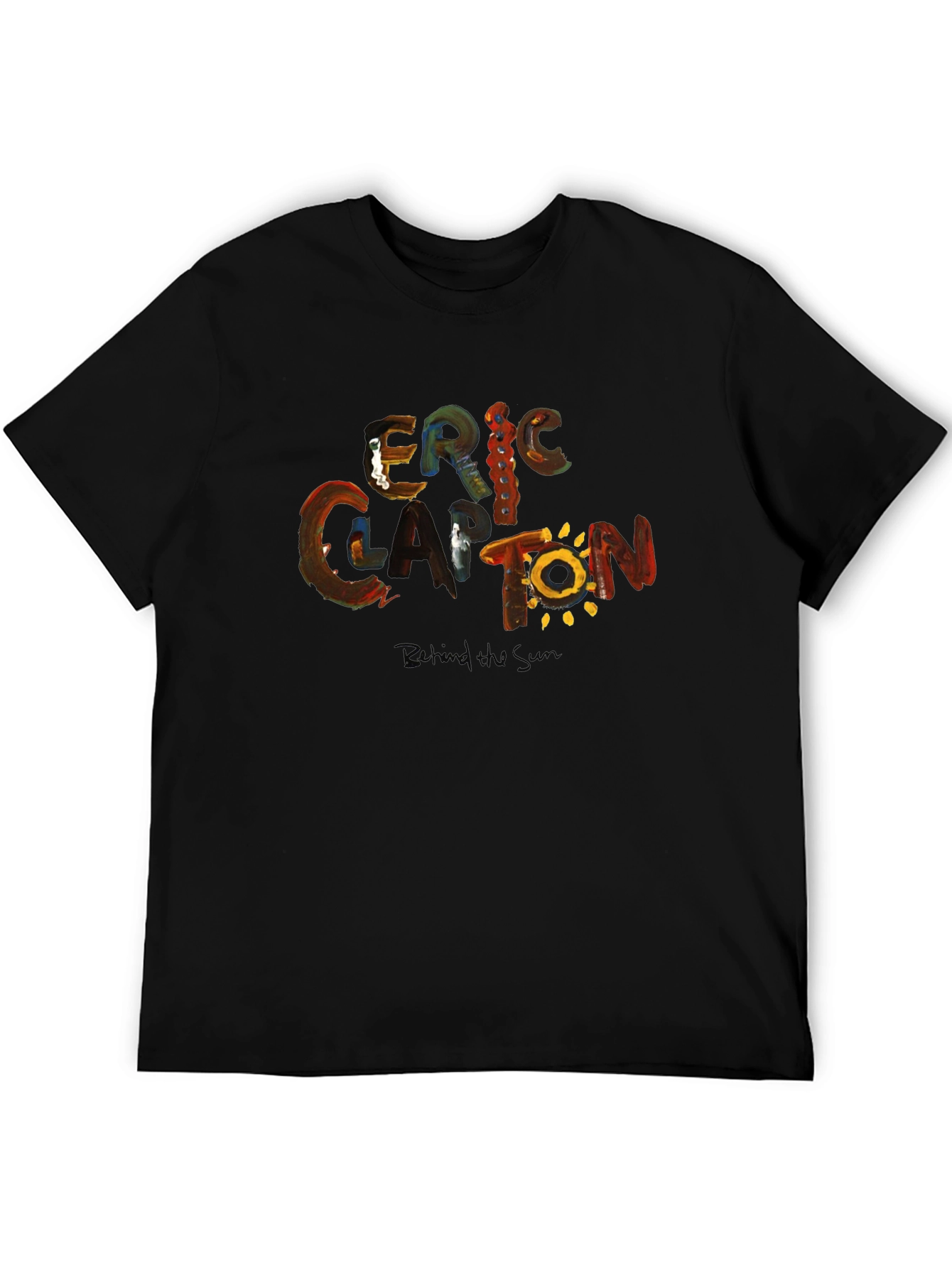 Eric Clapton Behind the Sun Black T-Shirt