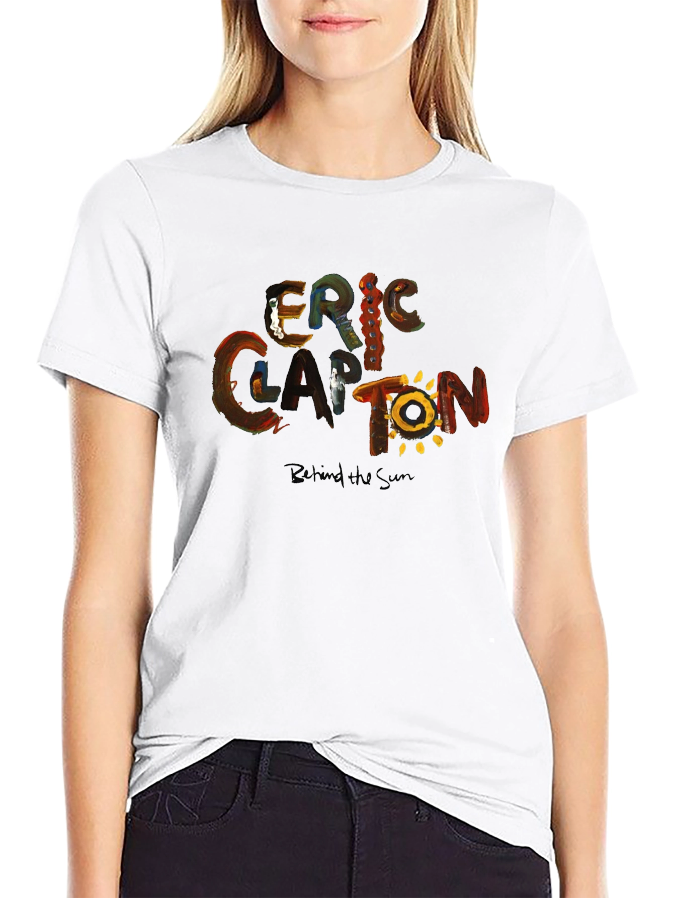 Eric Clapton Behind the Sun Black T-Shirt