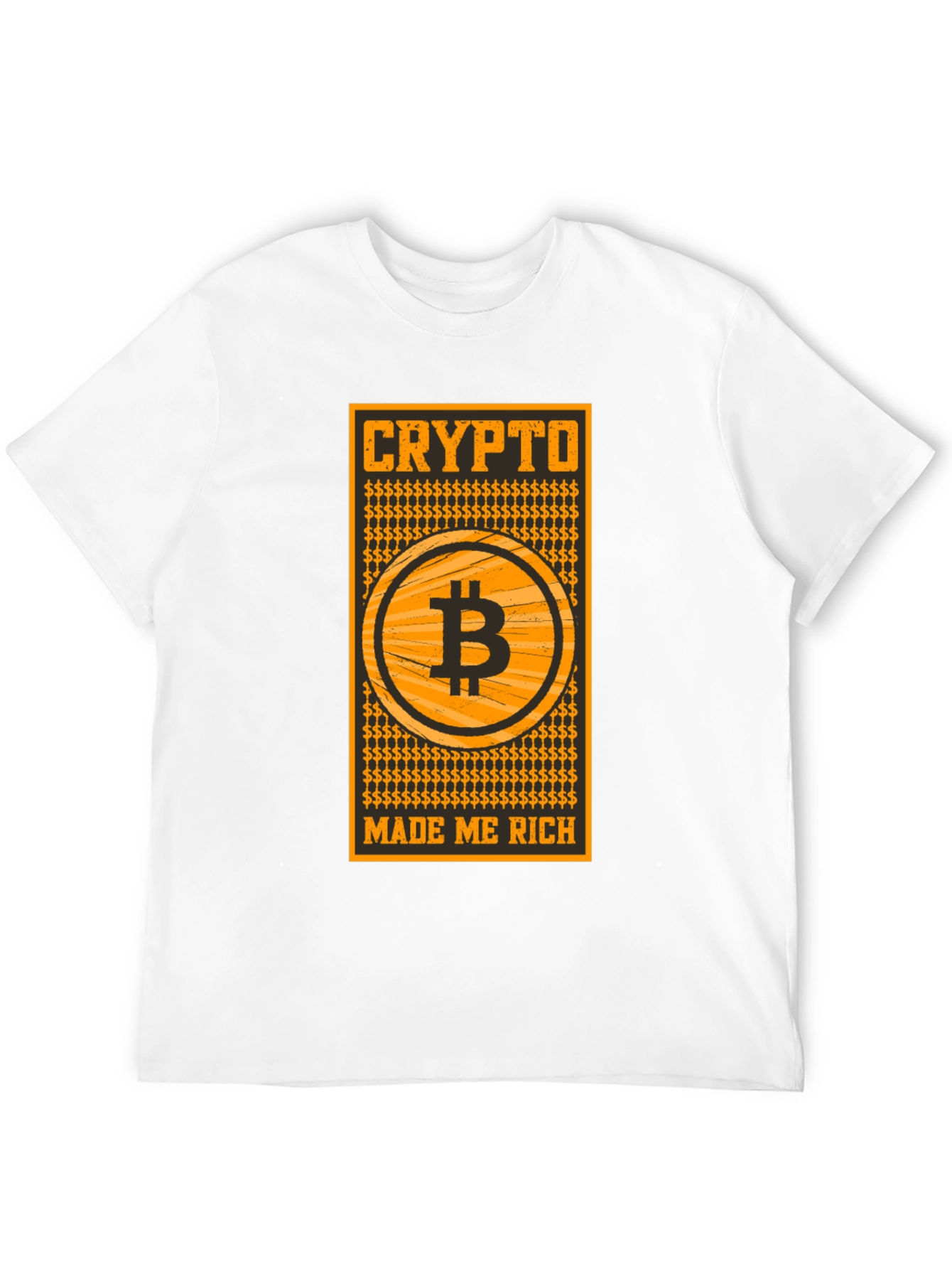 Crypto Made Me Rich Bitcoin T-Shirt
