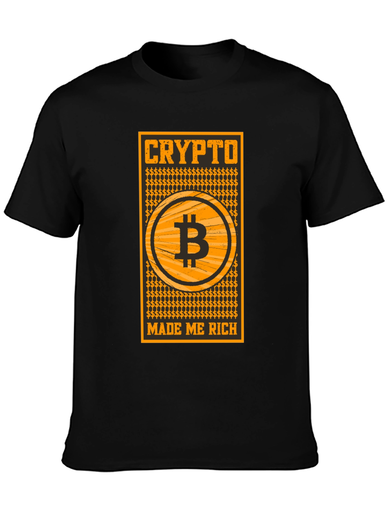 Crypto Made Me Rich Bitcoin T-Shirt