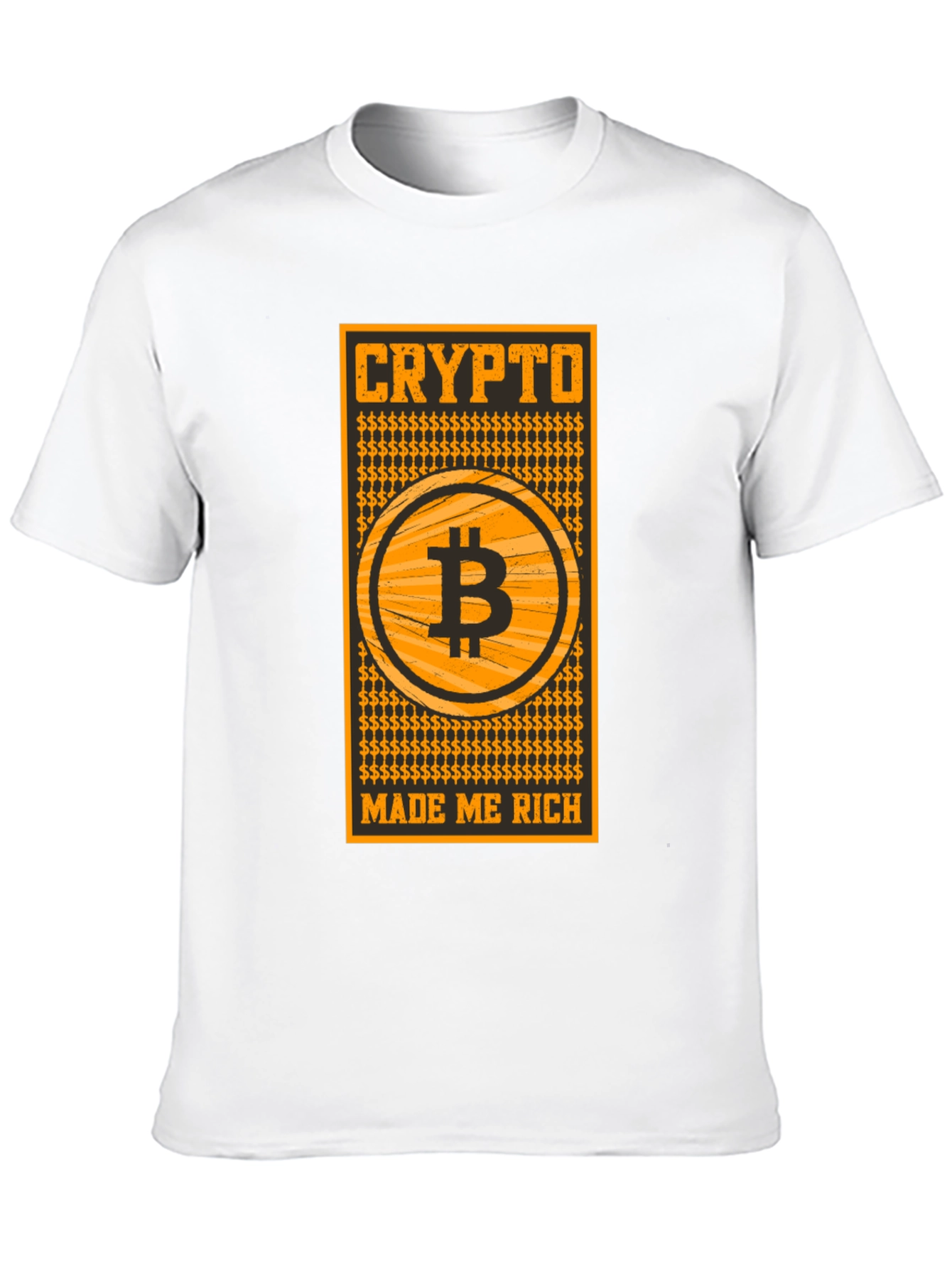 Crypto Made Me Rich Bitcoin T-Shirt