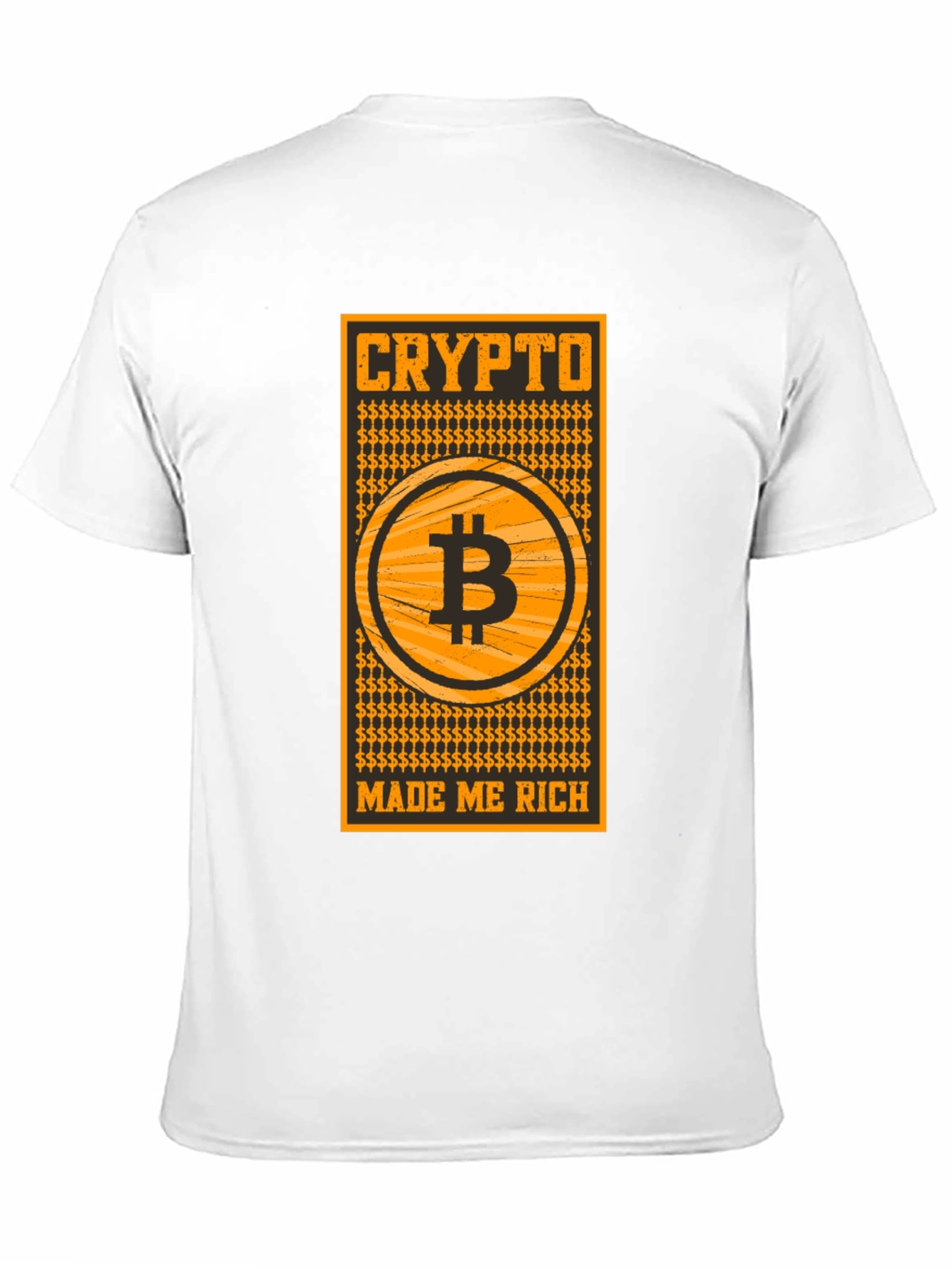 Crypto Made Me Rich Bitcoin T-Shirt