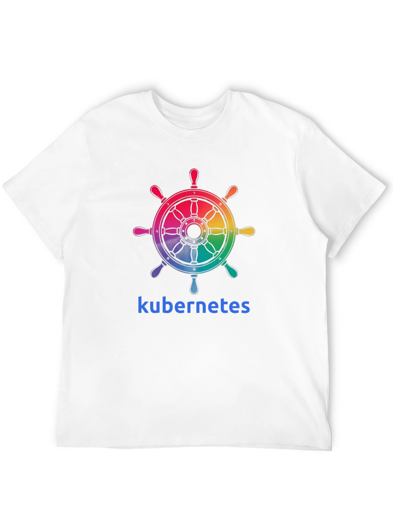 Kubernetes Rainbow Ship Wheel T-Shirt