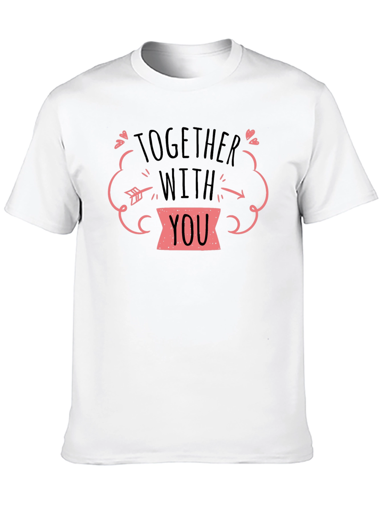 Together With You Graphic Tee - Black T-Shirt