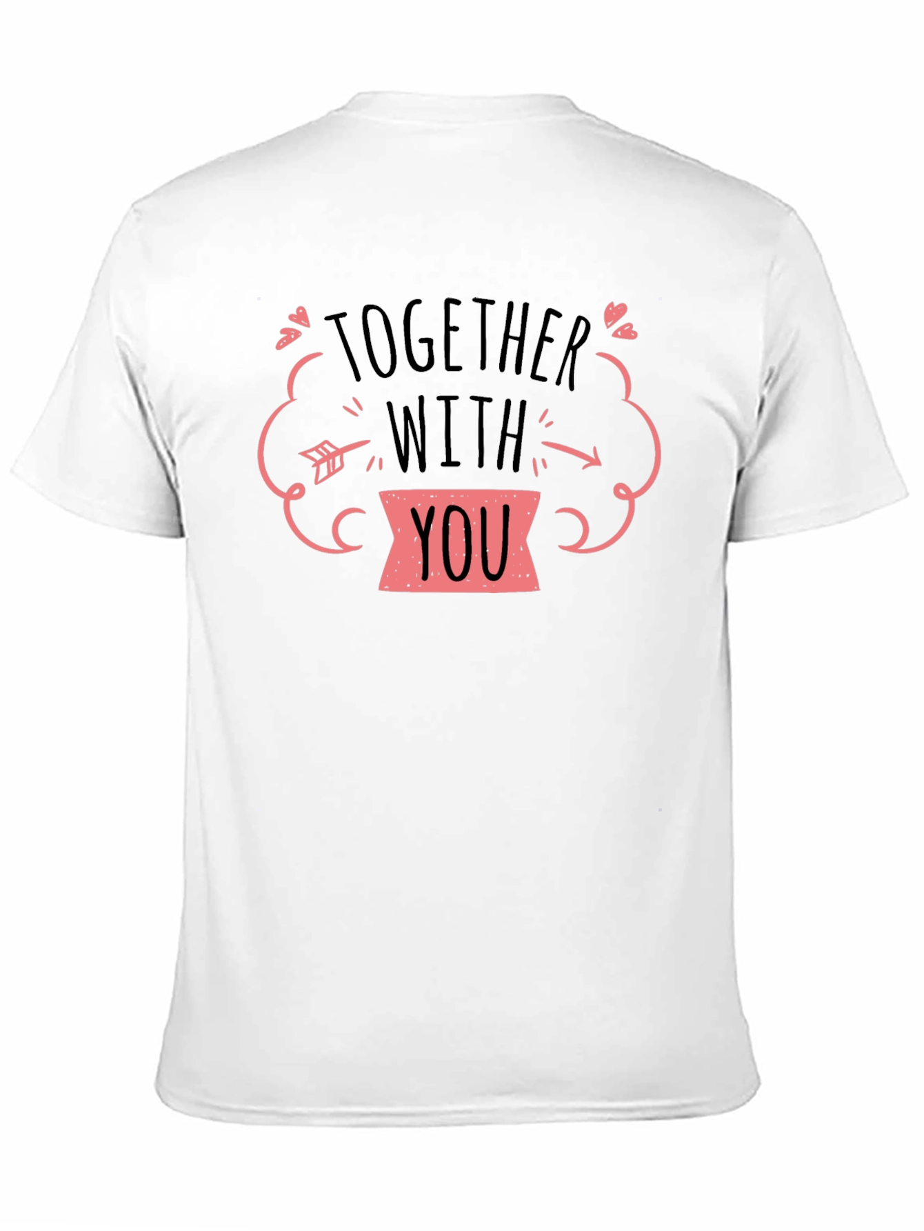 Together With You Graphic Tee - Black T-Shirt