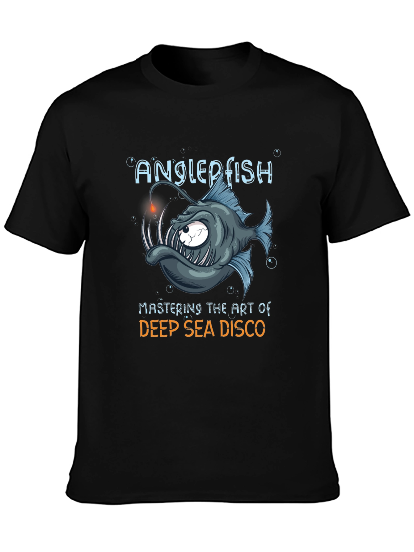 Anglerfish Deep Sea Disco Graphic T-Shirt