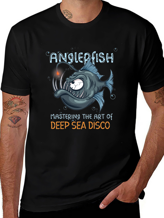 Anglerfish Deep Sea Disco Graphic T-Shirt