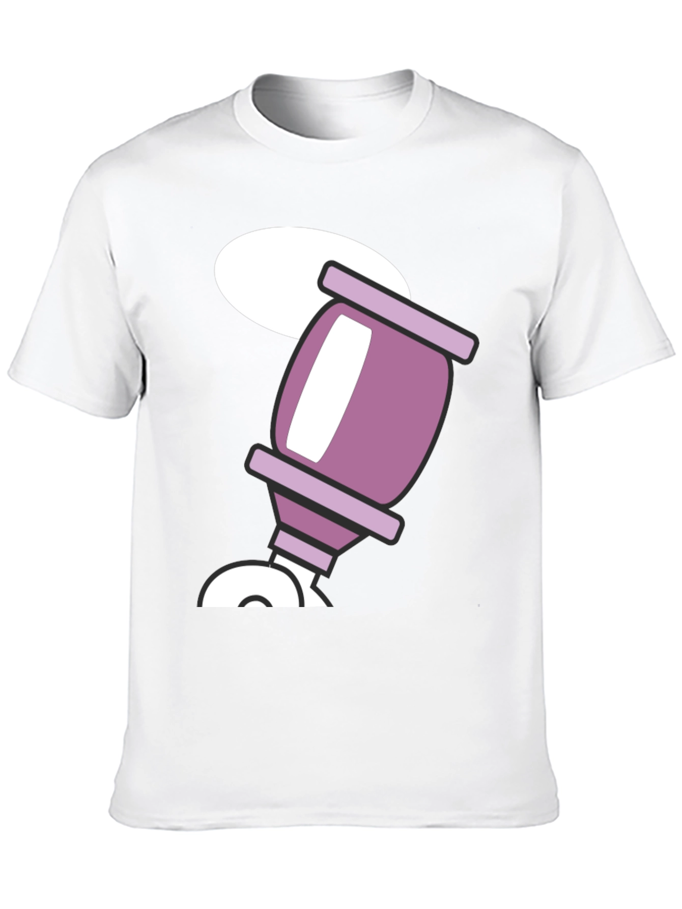 Retro Cartoon Drink Black T-Shirt