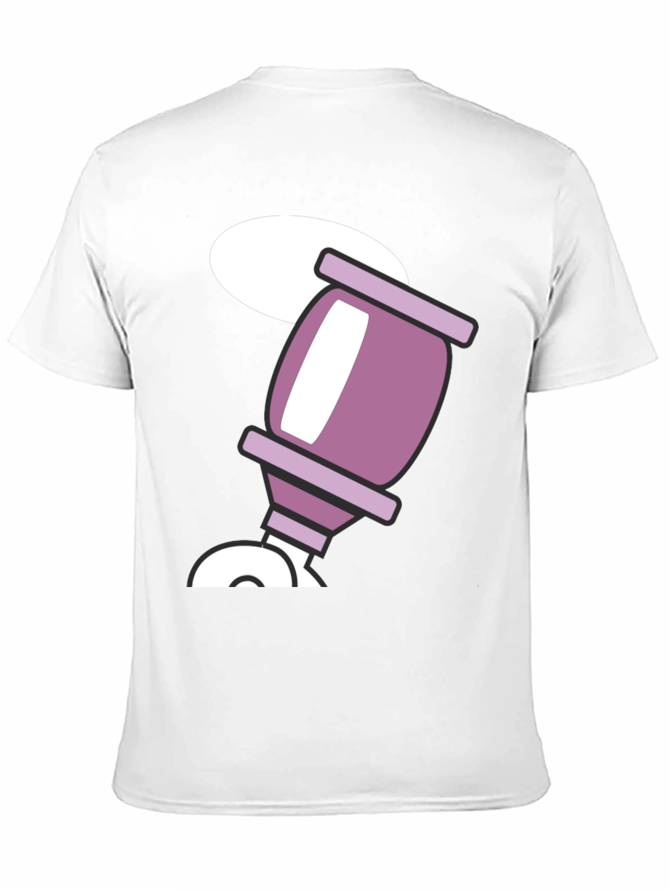 Retro Cartoon Drink Black T-Shirt