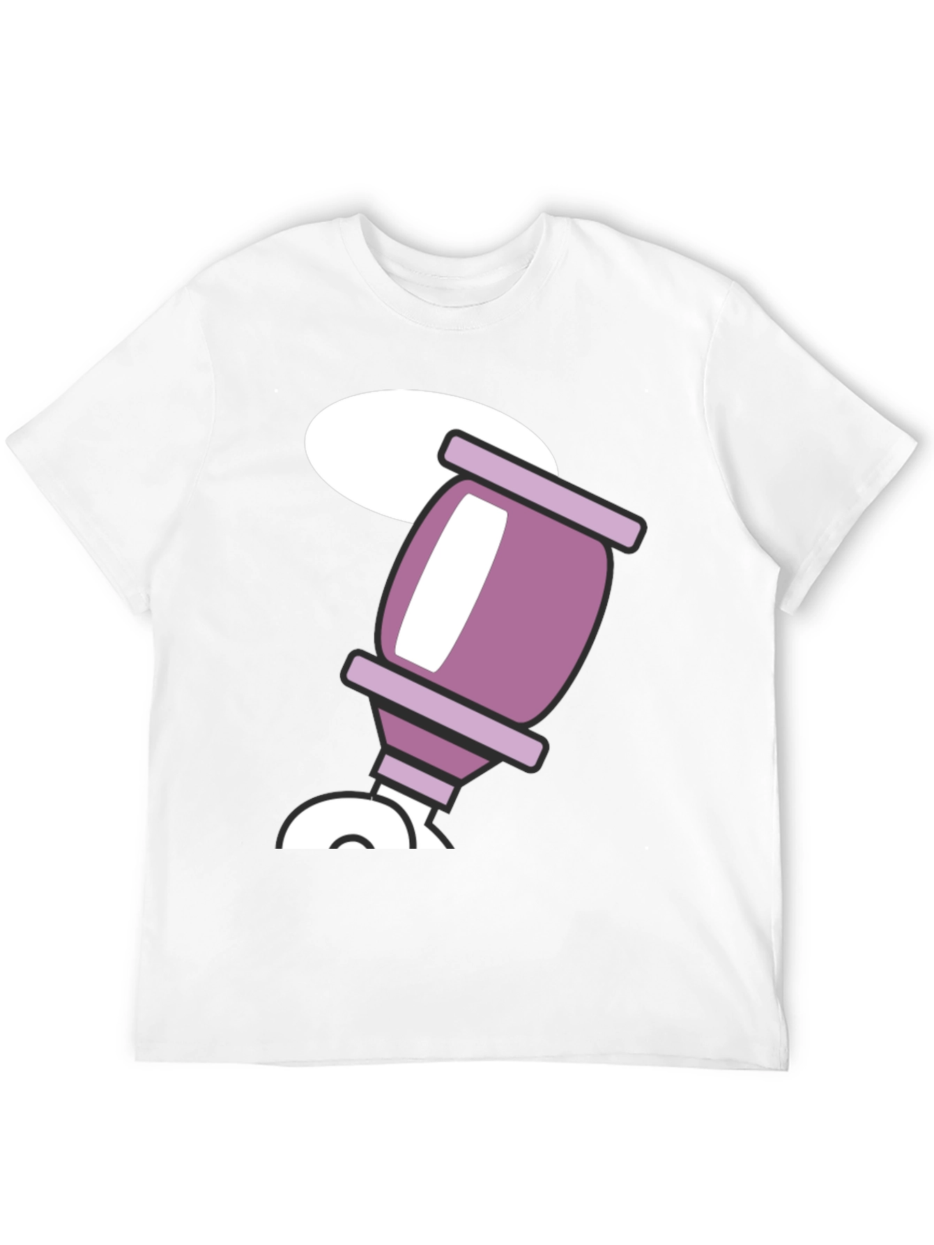 Retro Cartoon Drink Black T-Shirt