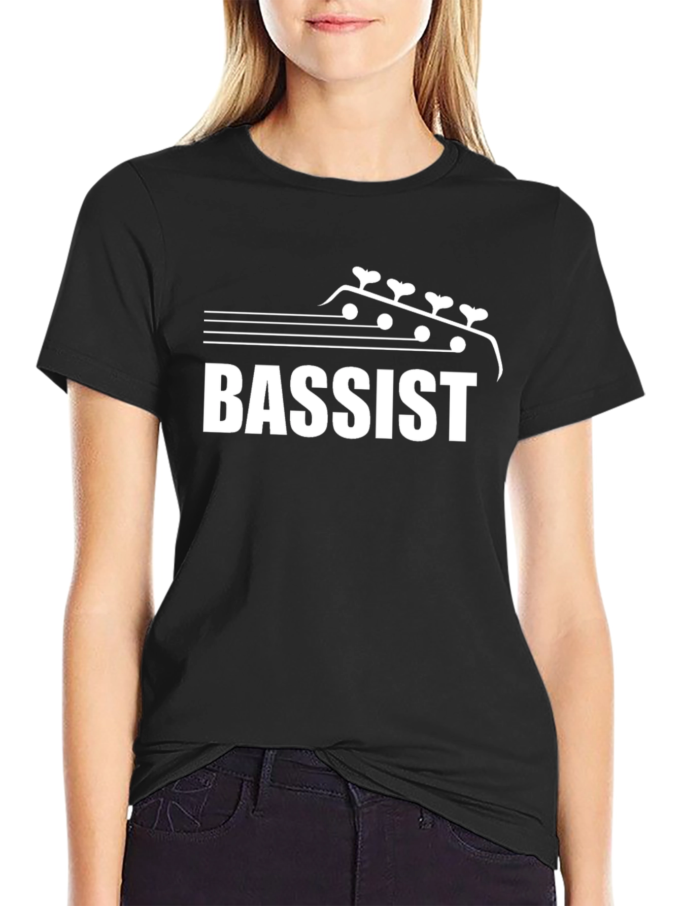 Bassist Guitar Head T-Shirt