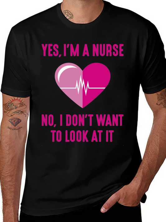 Funny Nurse T-Shirt - Yes Im A Nurse Graphic Tee
