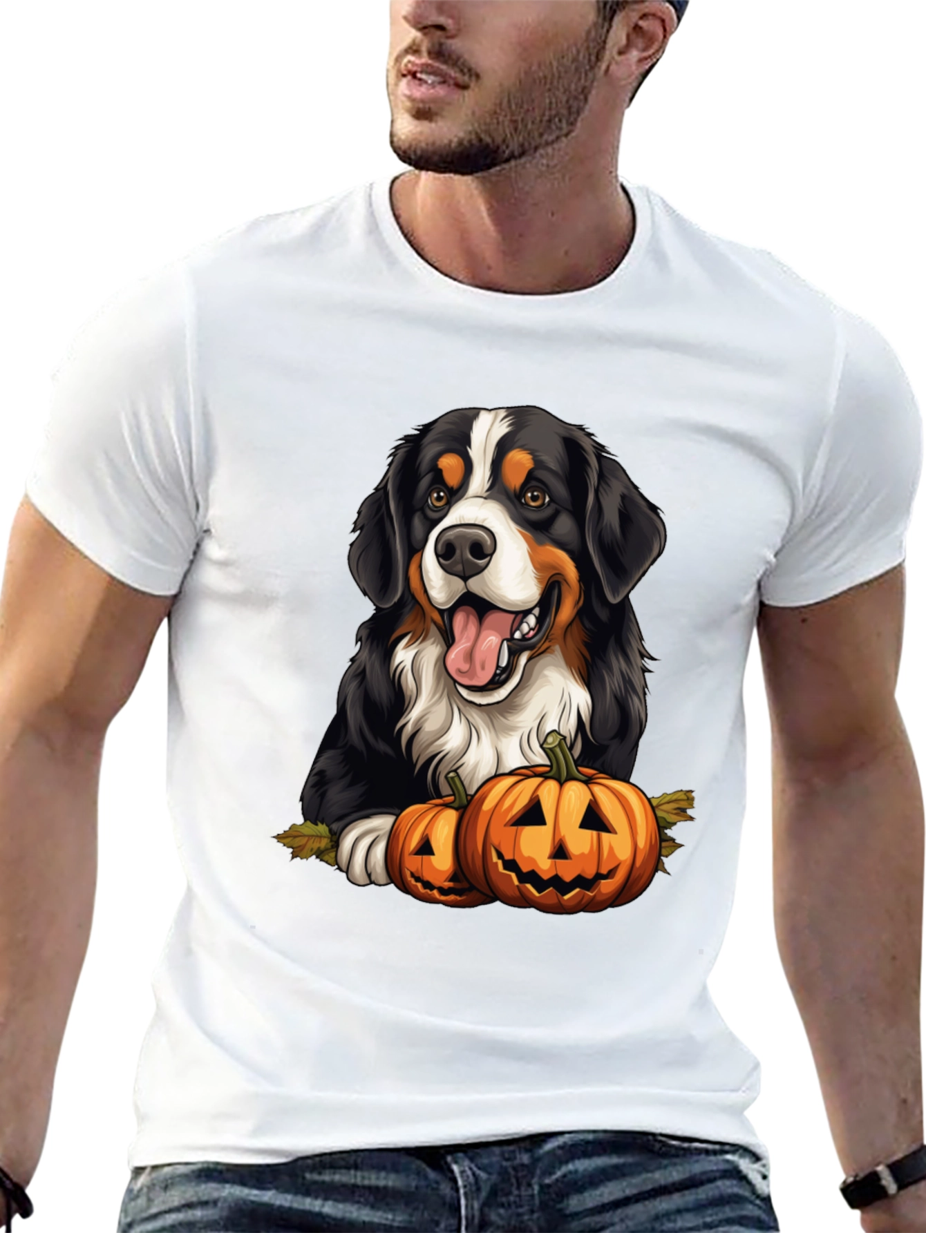 Bernese Mountain Dog Halloween T-Shirt