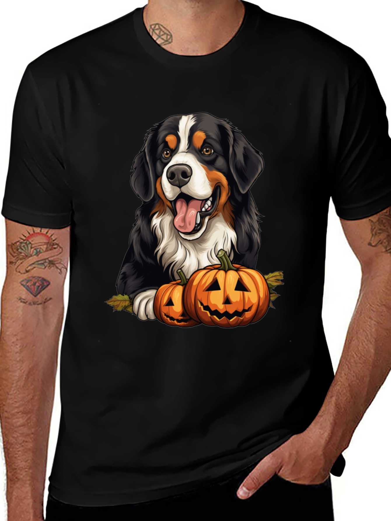 Bernese Mountain Dog Halloween T-Shirt