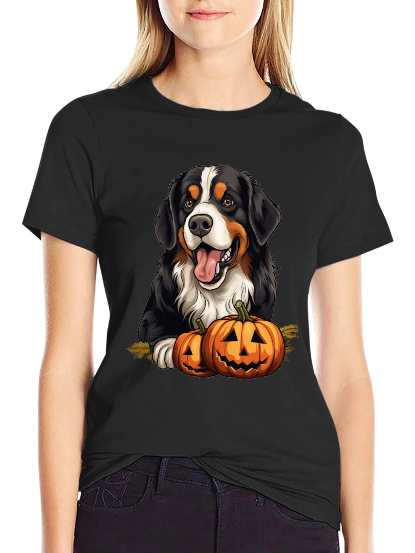 Bernese Mountain Dog Halloween T-Shirt