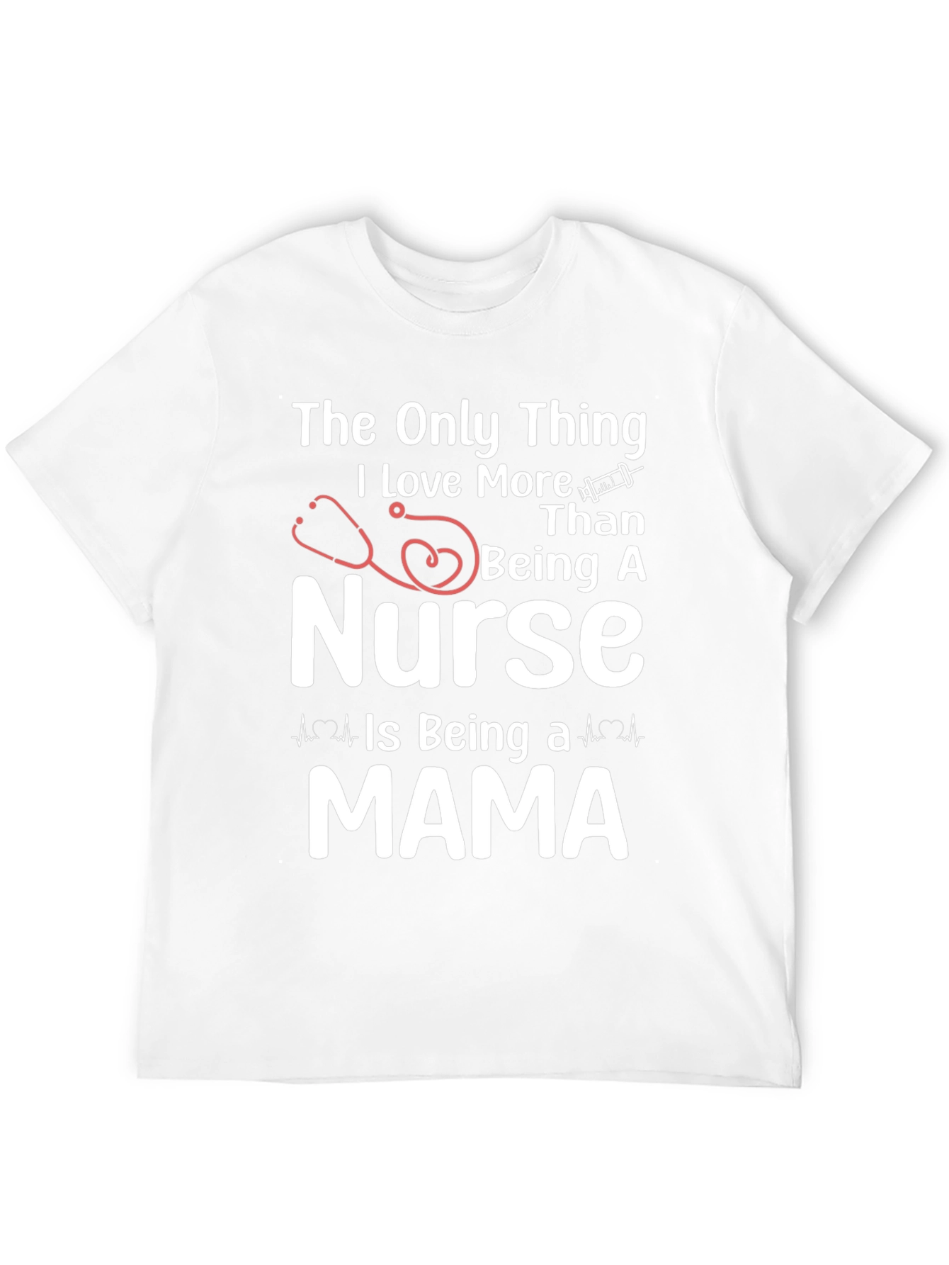 Nurse Mama Graphic T-Shirt - Black