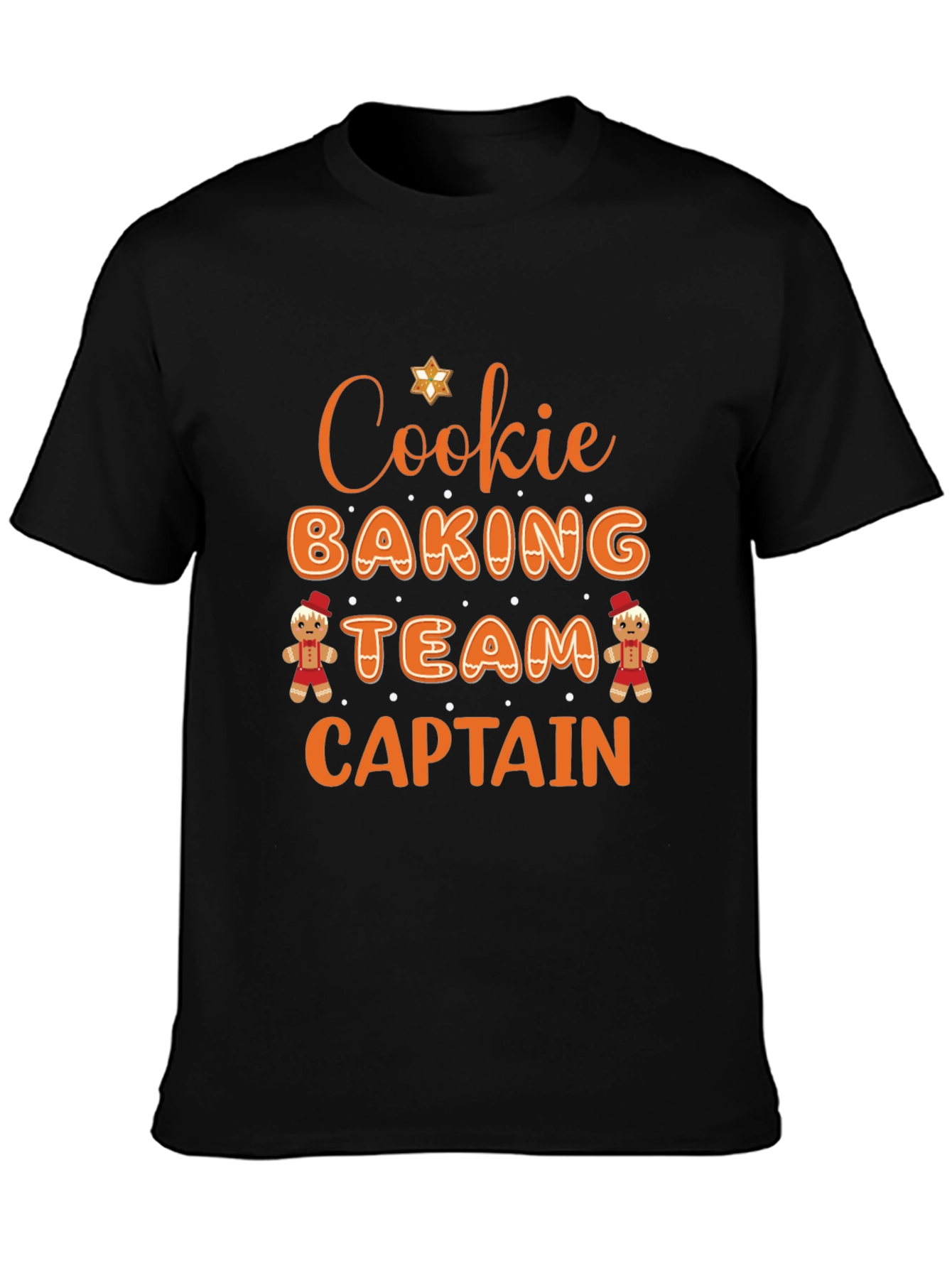 Cookie Baking Team Captain Black T-Shirt