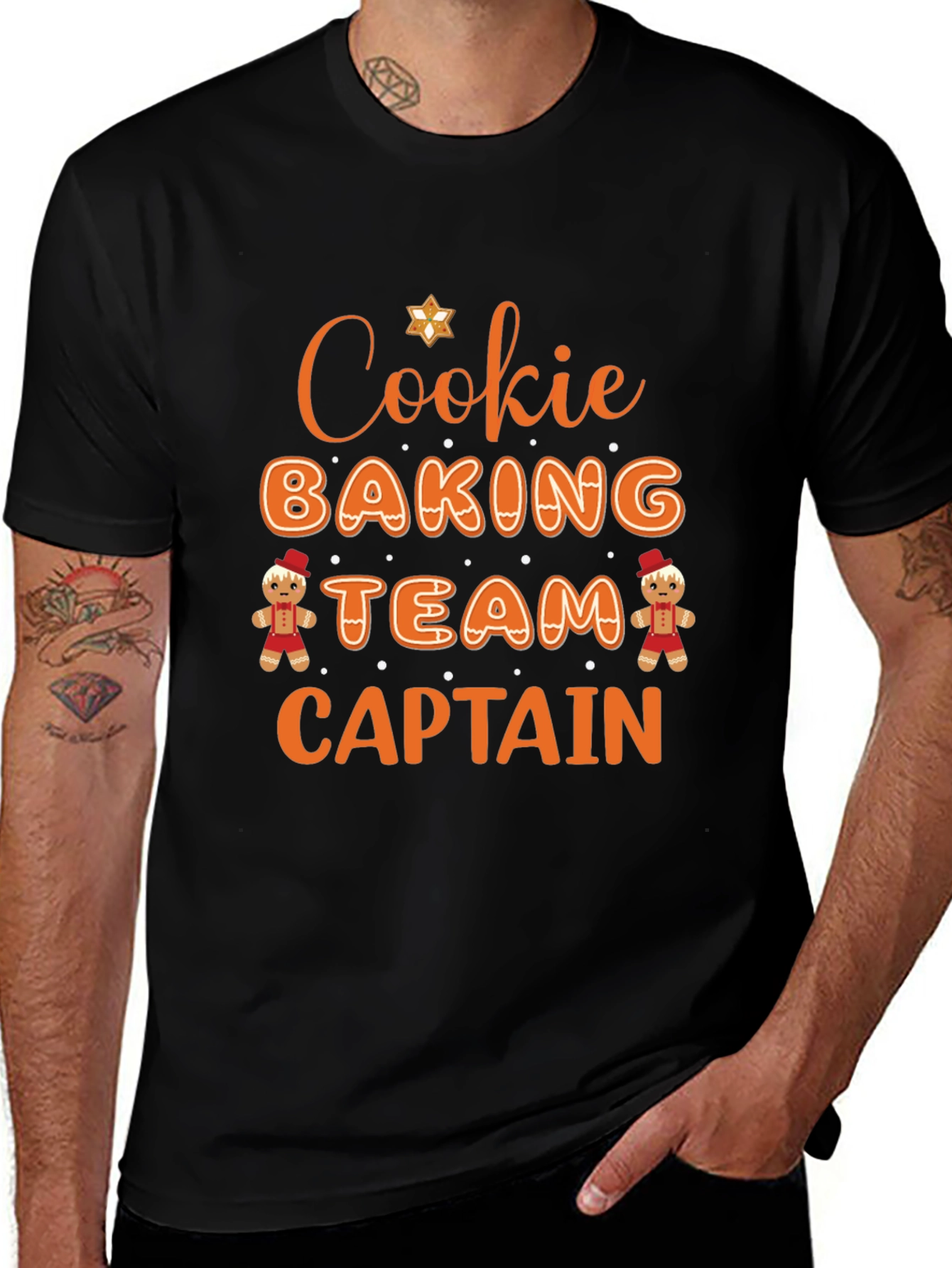 Cookie Baking Team Captain Black T-Shirt