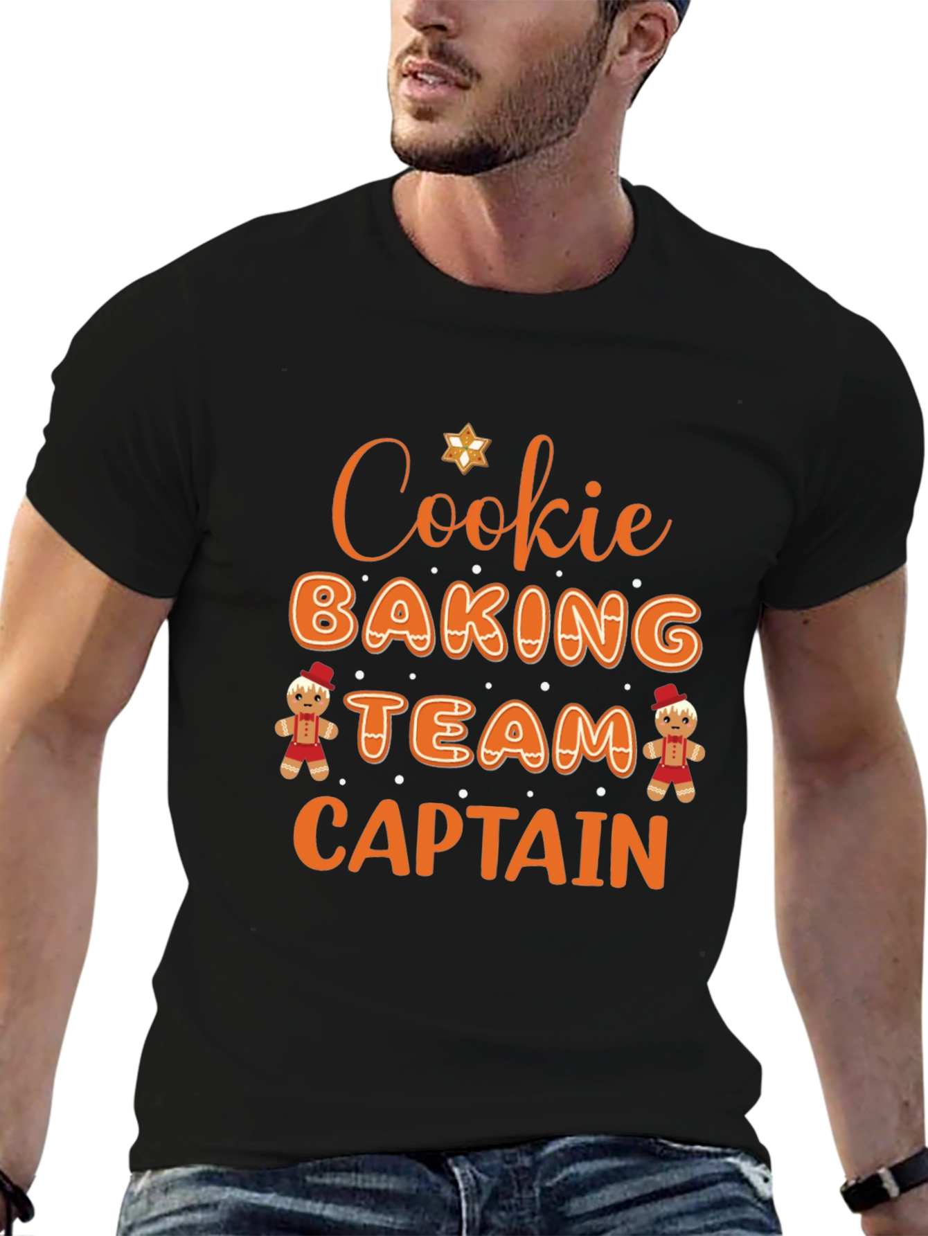 Cookie Baking Team Captain Black T-Shirt
