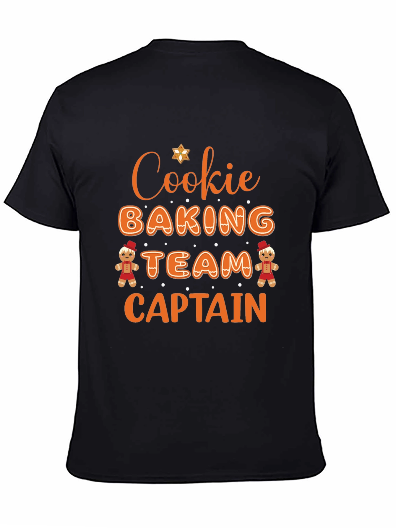 Cookie Baking Team Captain Black T-Shirt