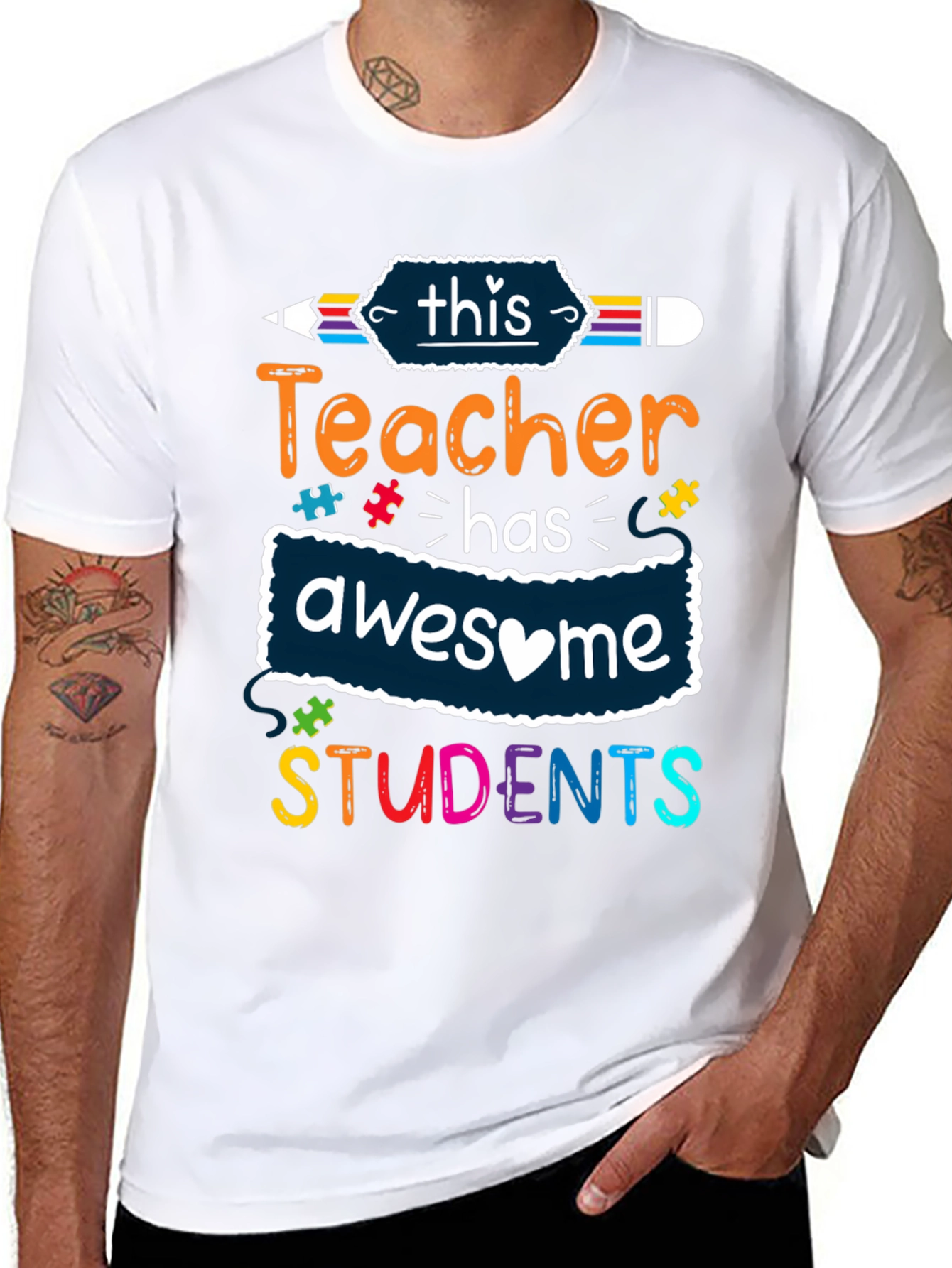 Awesome Teacher Students Graphic Tee