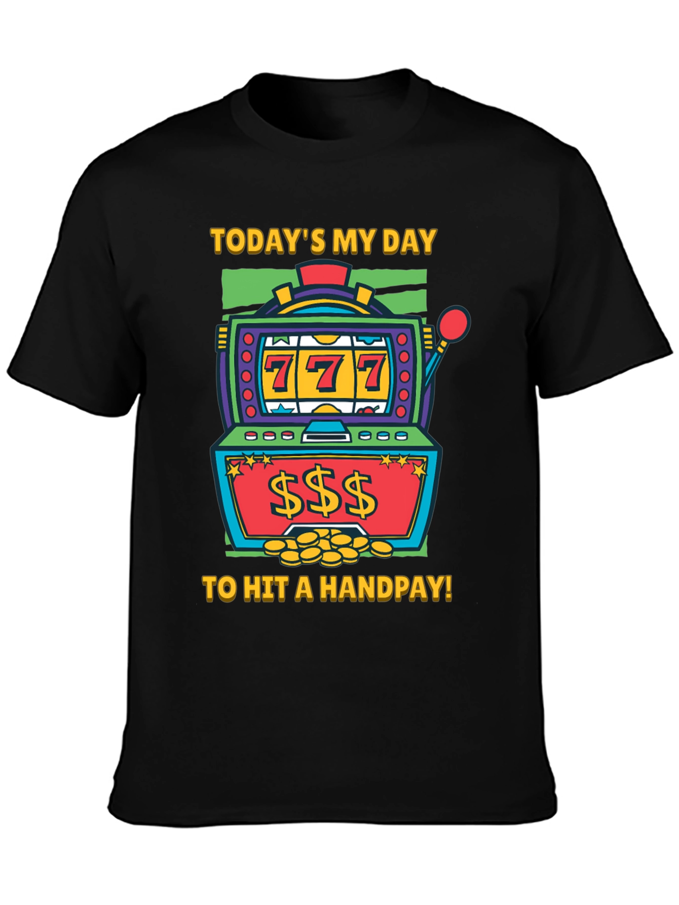 Lucky Day Slot Machine Graphic Tee