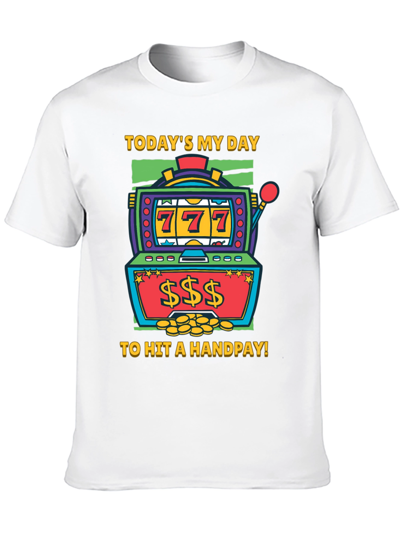 Lucky Day Slot Machine Graphic Tee