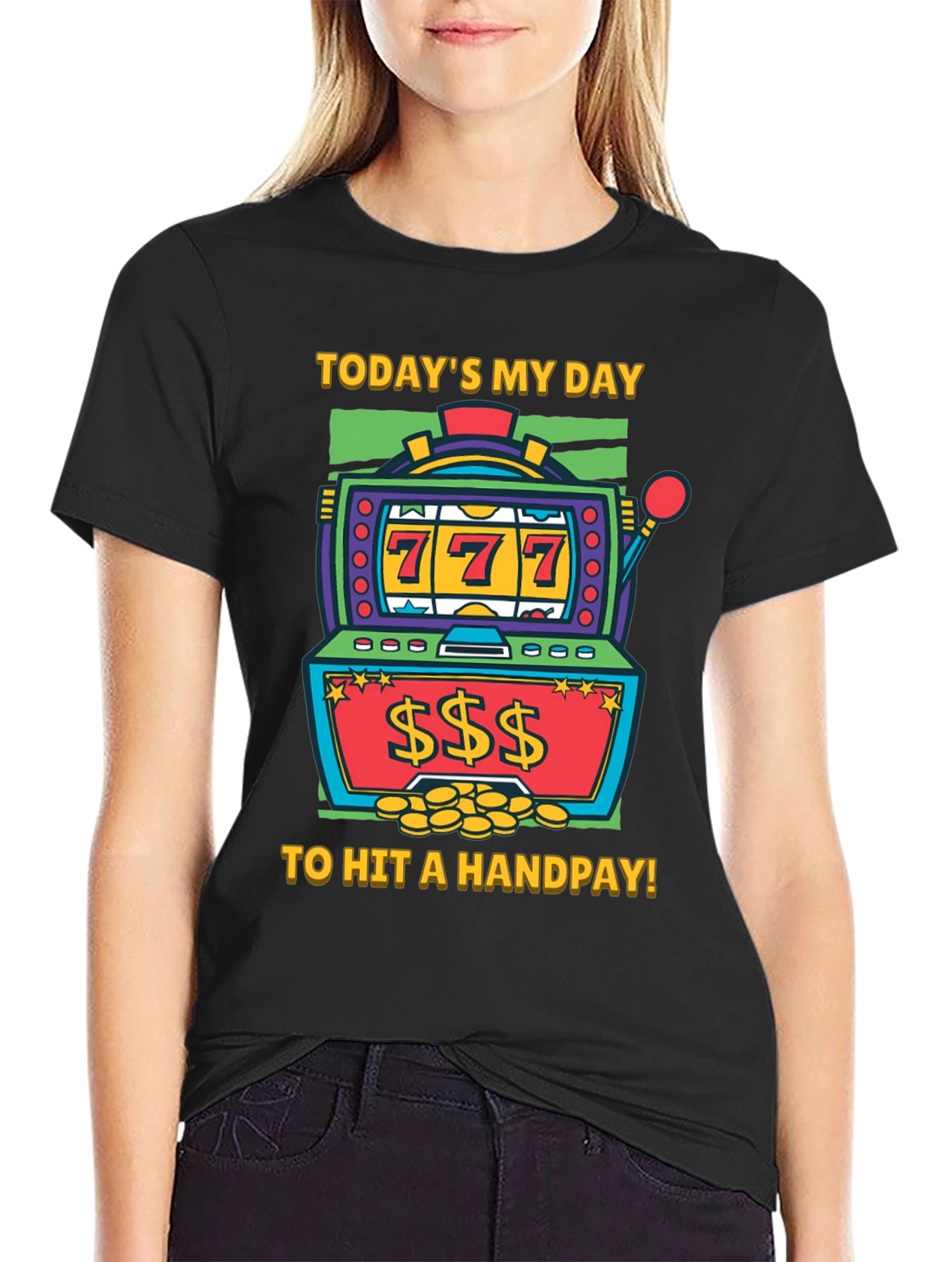 Lucky Day Slot Machine Graphic Tee