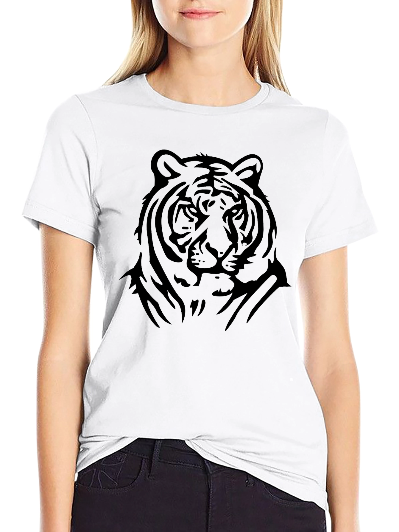 Tiger Graphic Black T-Shirt