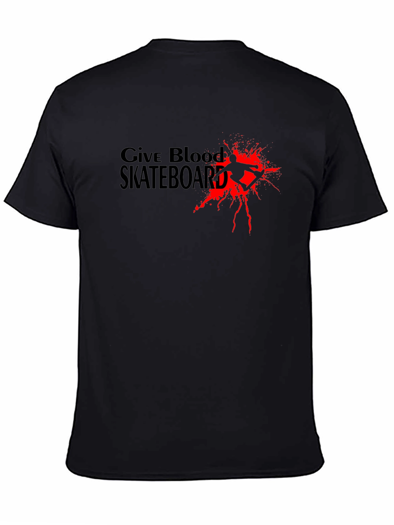 Give Blood Skateboard Graphic T-Shirt