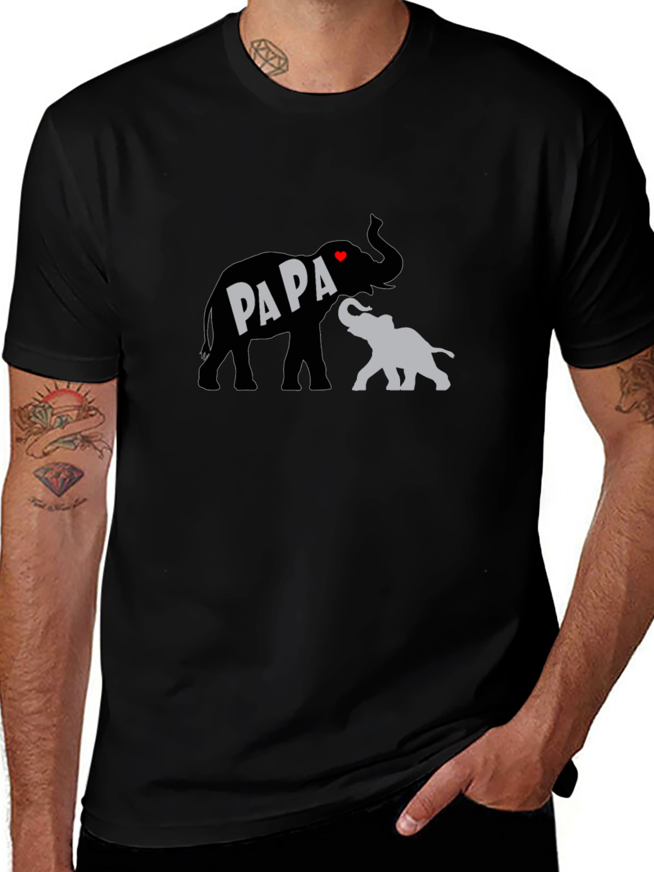 Papa Elephant T-Shirt - Fathers Day