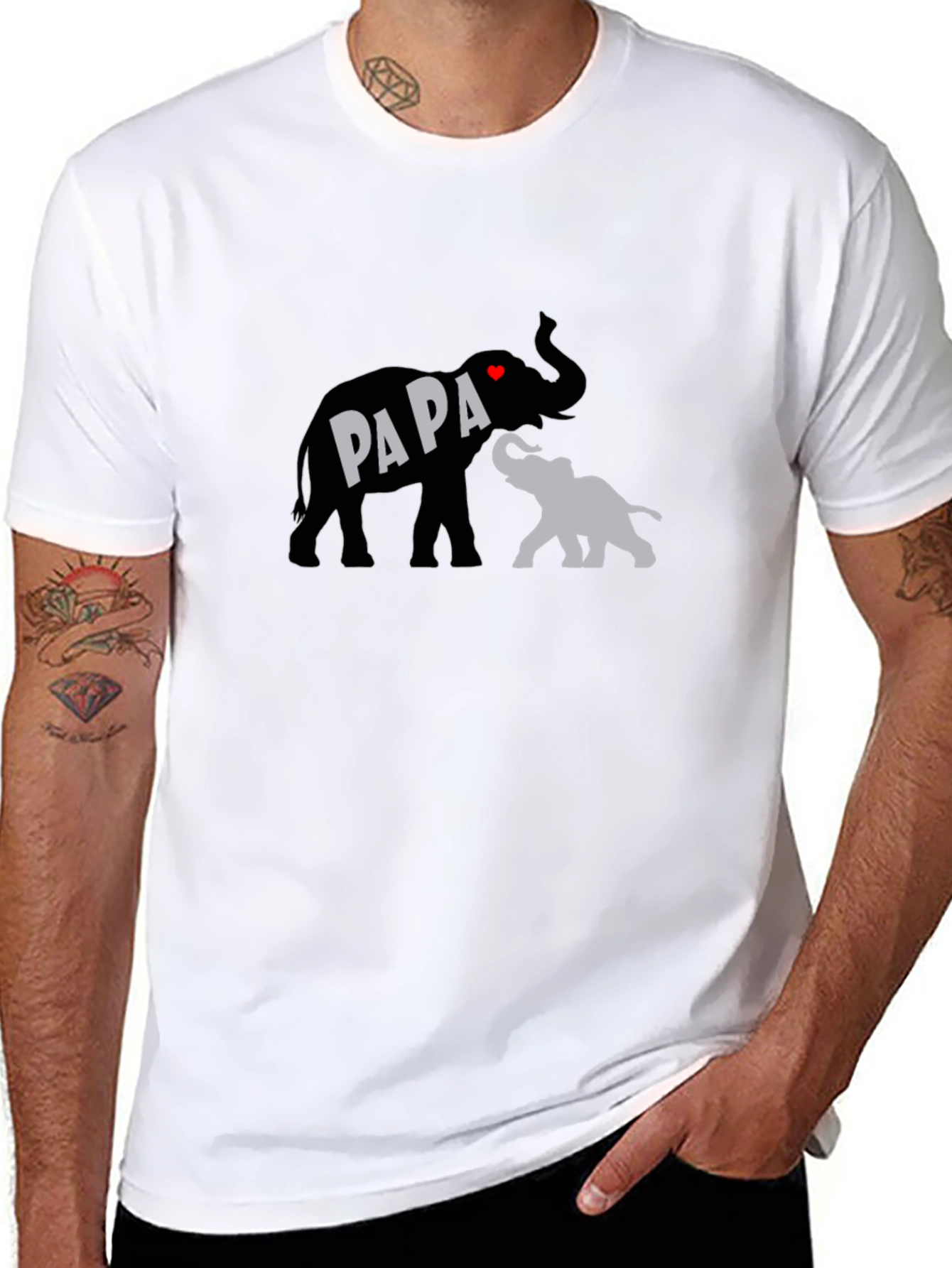 Papa Elephant T-Shirt - Fathers Day