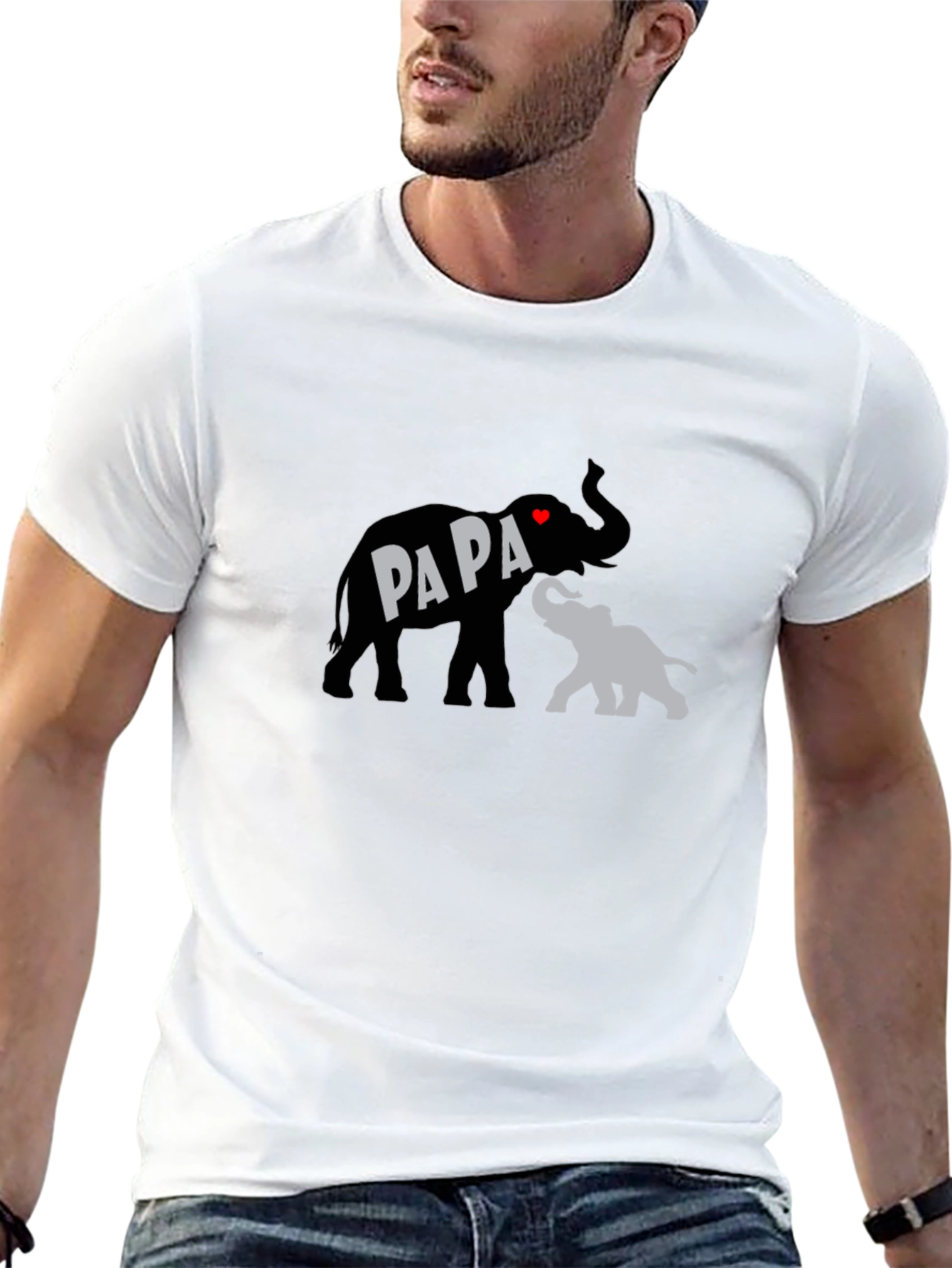 Papa Elephant T-Shirt - Fathers Day