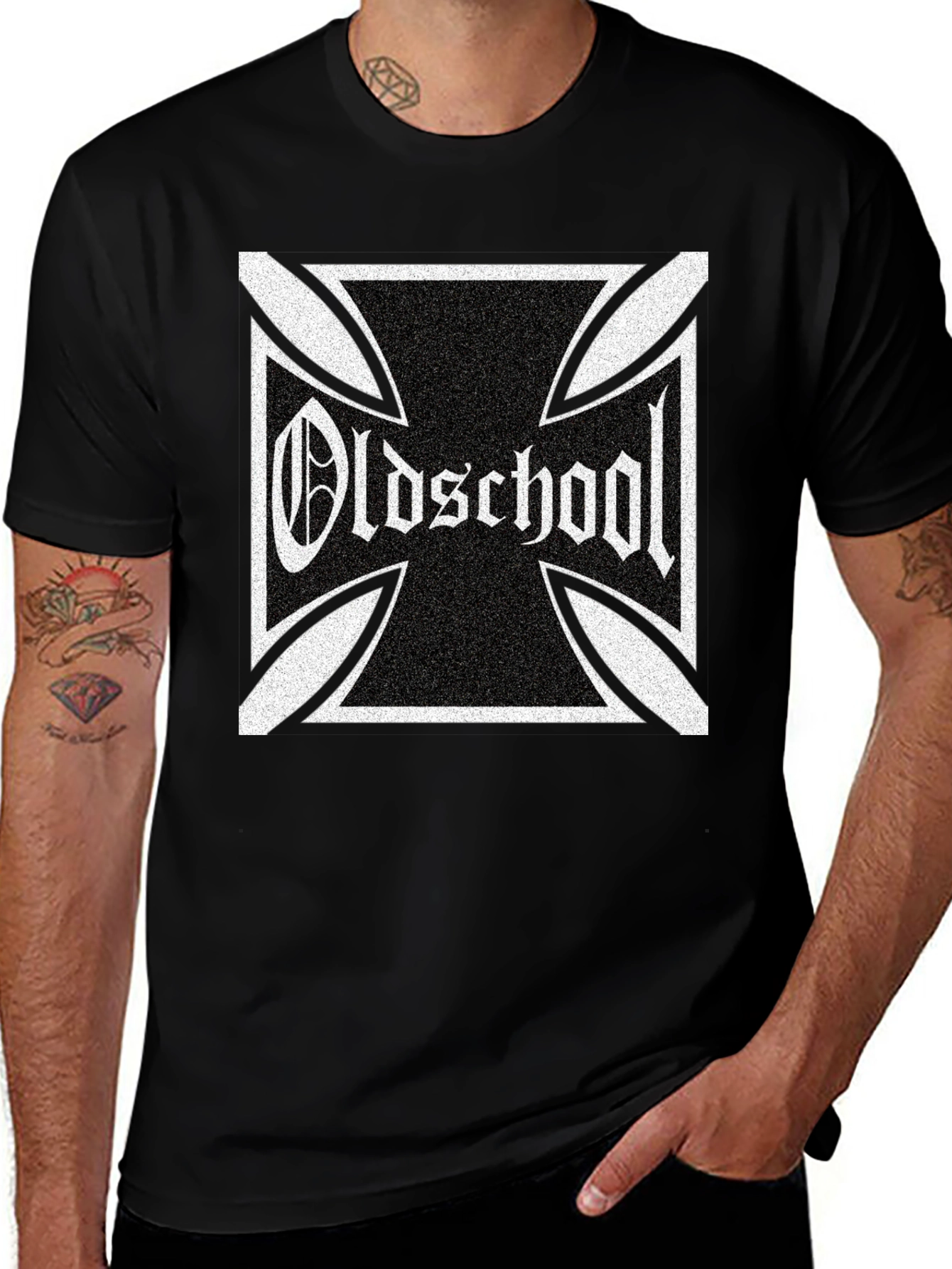 Oldschool Graphic T-Shirt - Black Cotton Tee