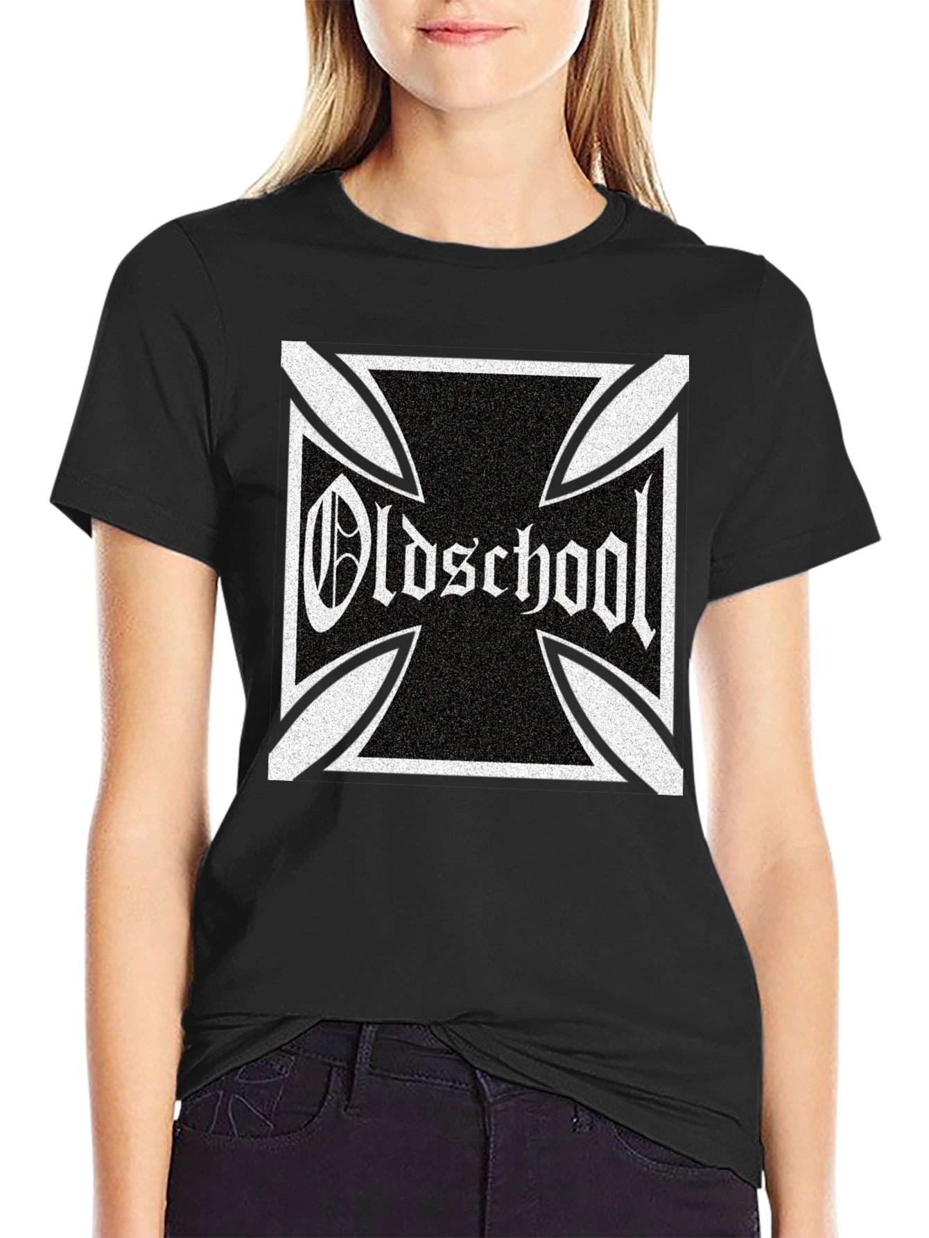 Oldschool Graphic T-Shirt - Black Cotton Tee
