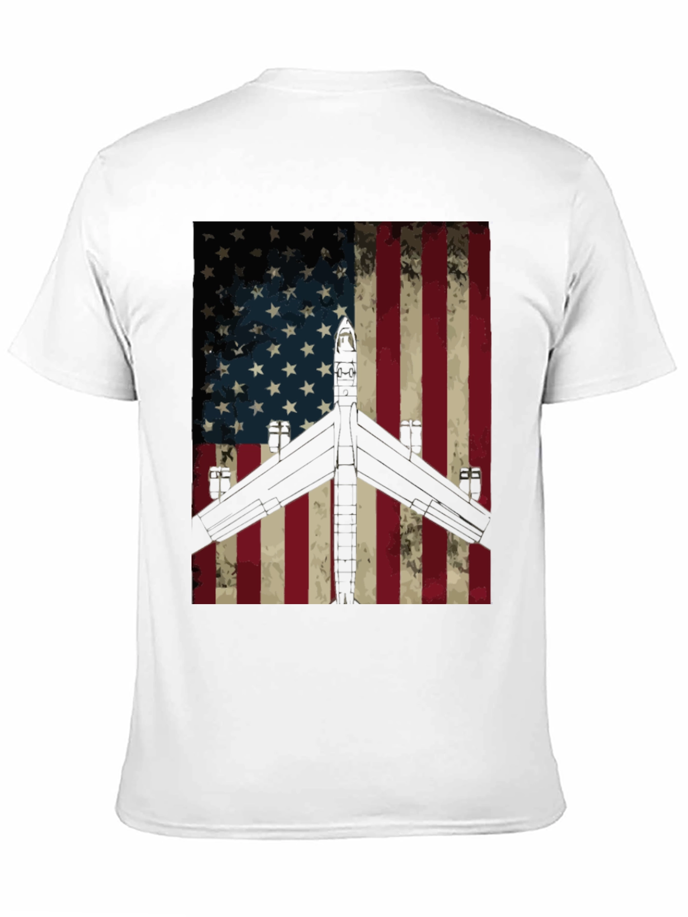 American Flag Airplane T-Shirt
