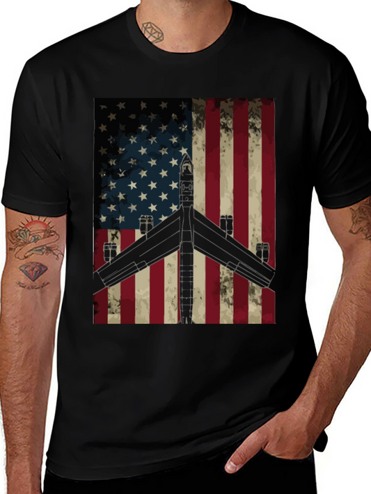 American Flag Airplane T-Shirt