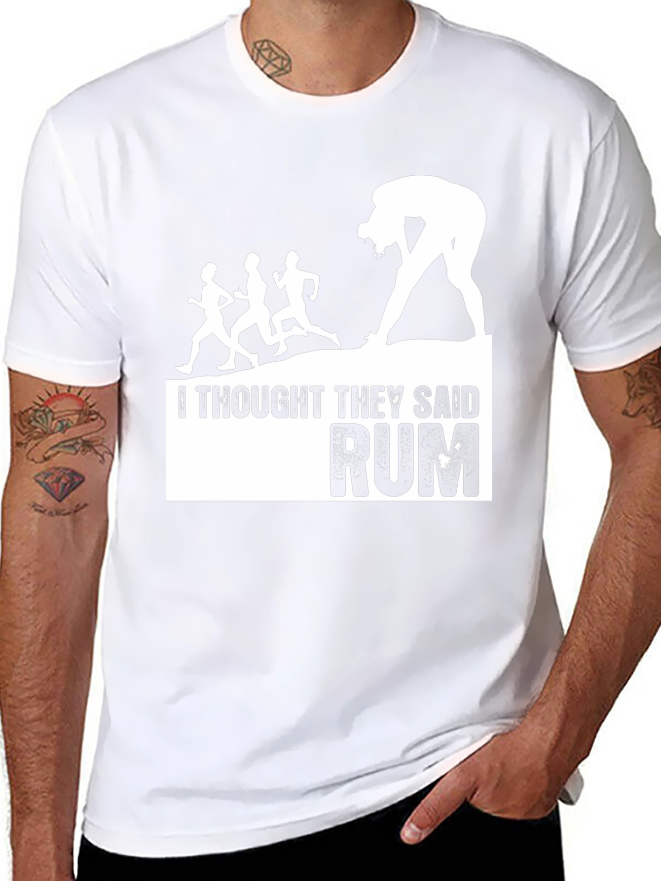 Funny Running T-Shirt: I Thought They Said Rum
