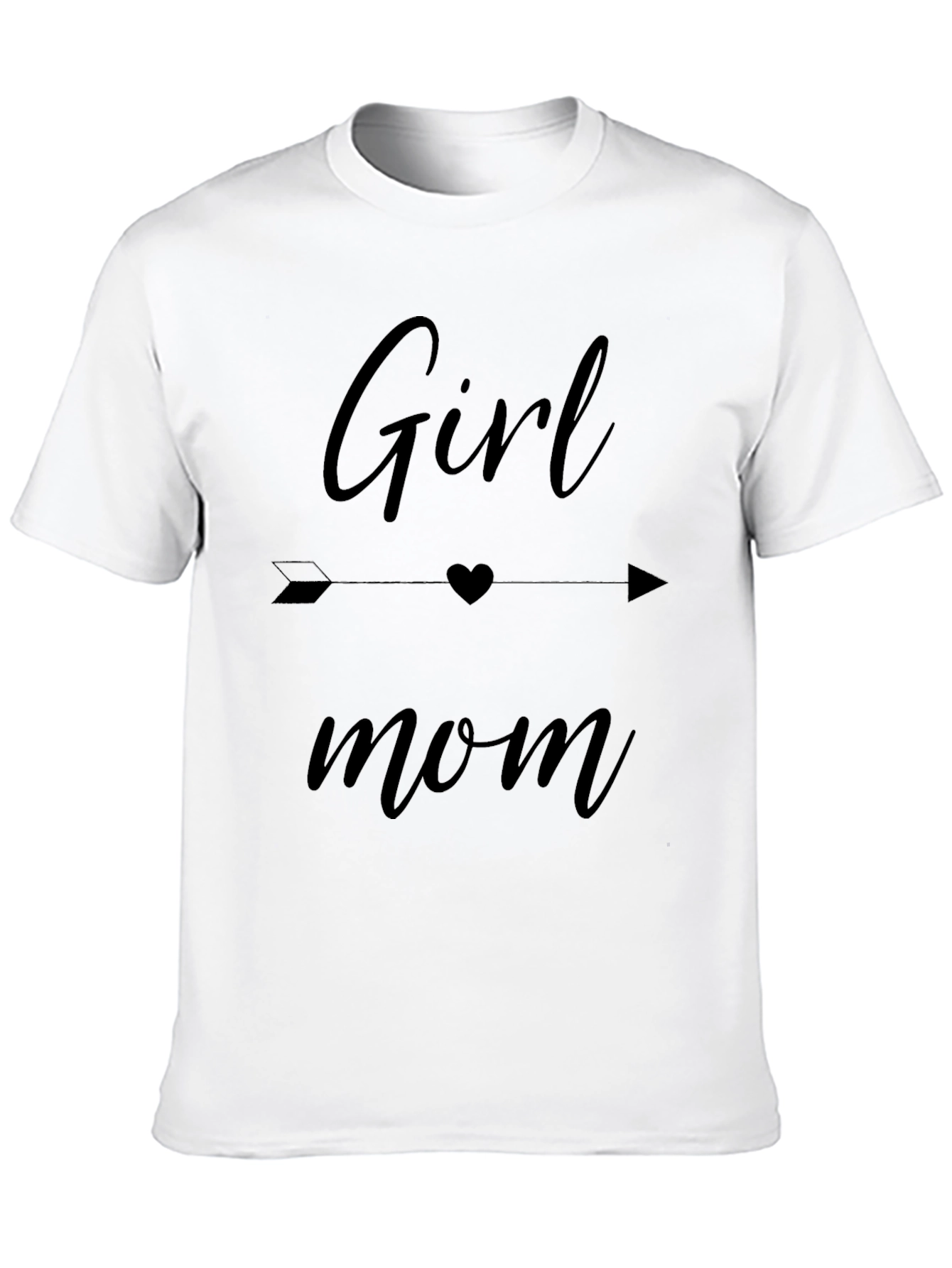 Girl Mom Arrow Heart Graphic Tee