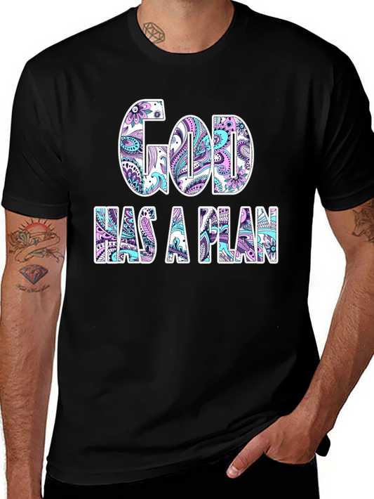 God Has a Plan Graphic Tee - Trendy Faith-Based Apparel