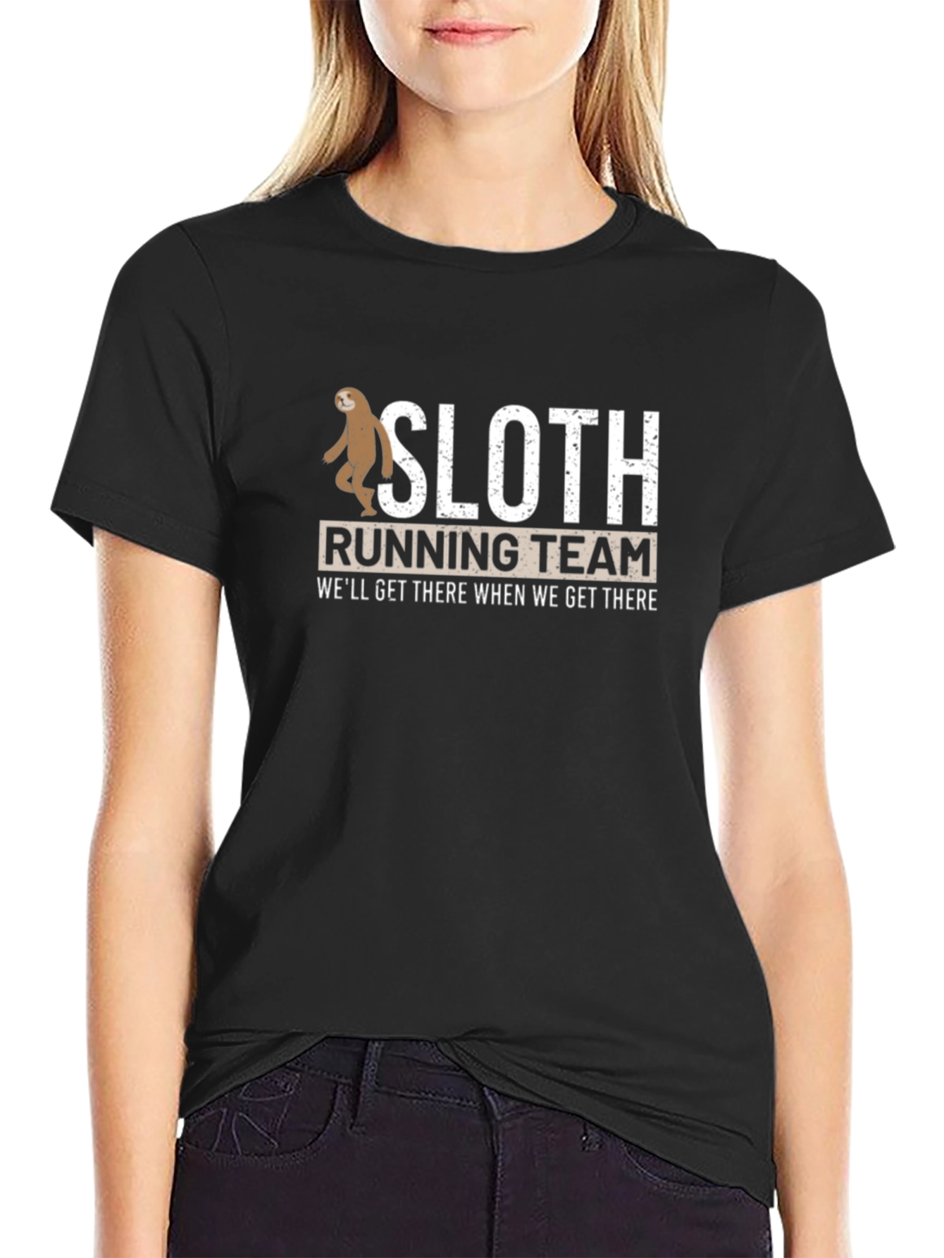 Sloth Running Team T-Shirt - Well Get There