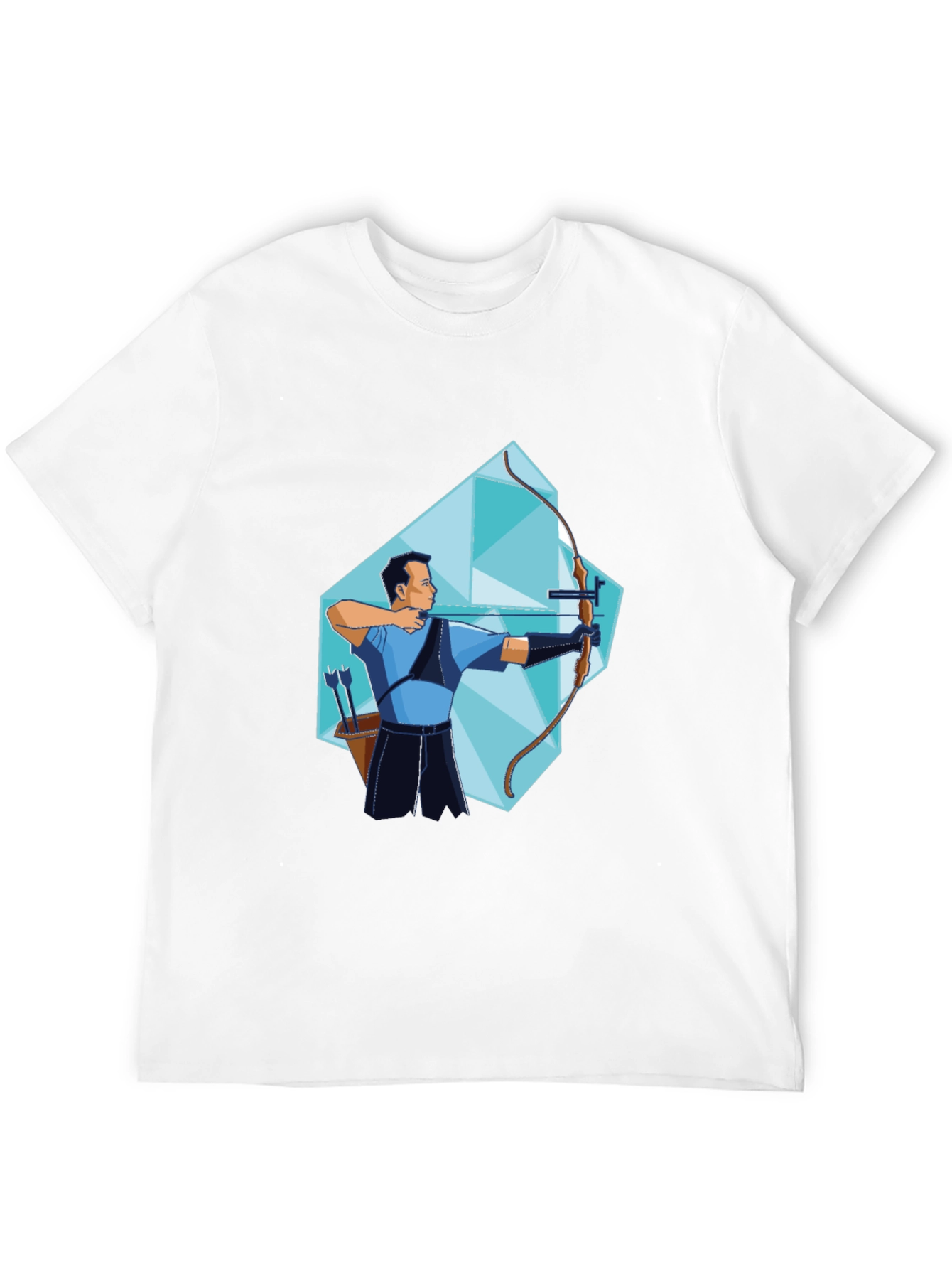 Archer Graphic Tee - Stylish Sporty Black T-Shirt
