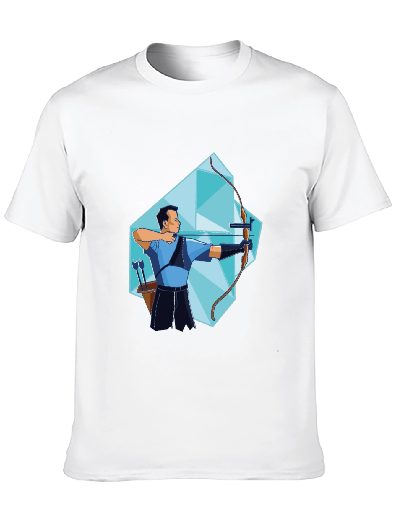 Archer Graphic Tee - Stylish Sporty Black T-Shirt