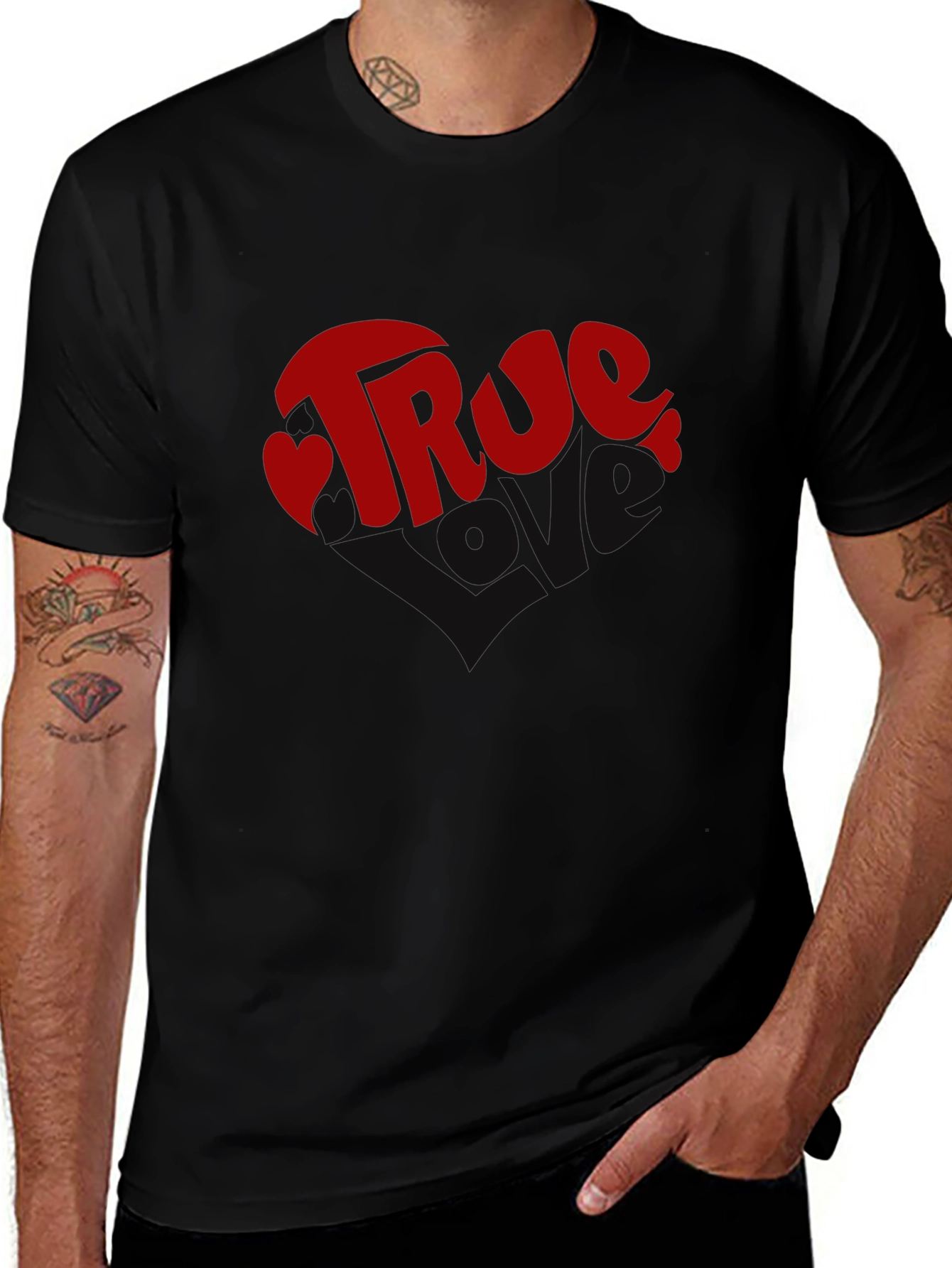 True Love Graphic Tee - Black T-Shirt