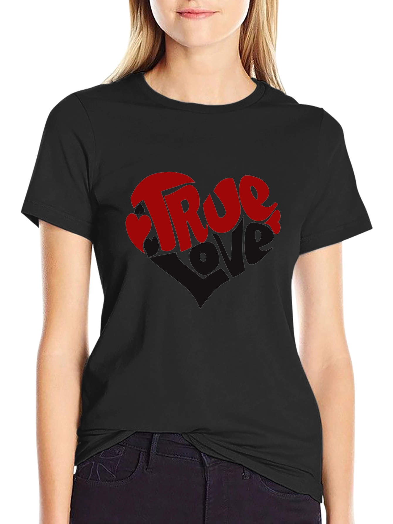 True Love Graphic Tee - Black T-Shirt
