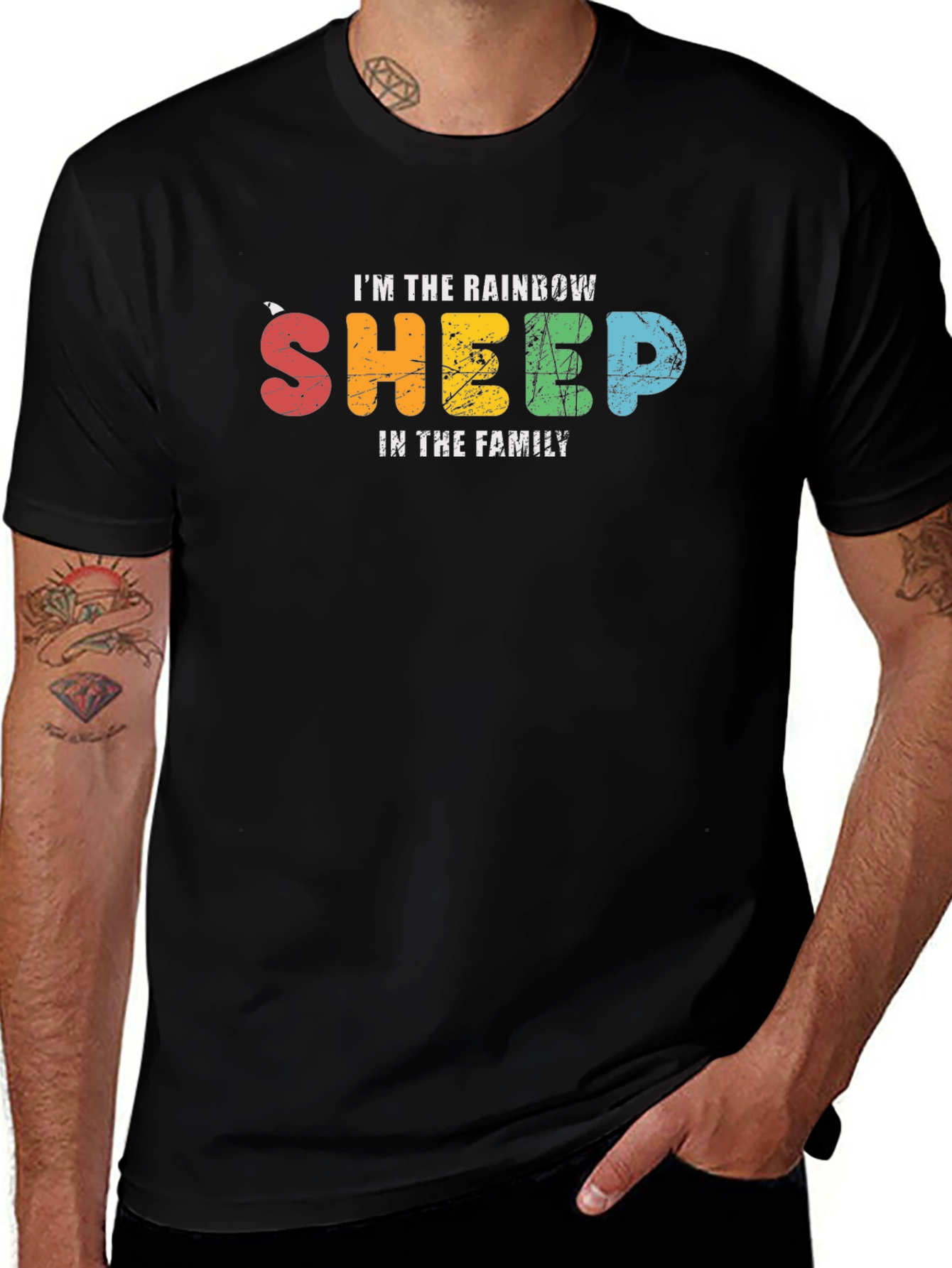 Rainbow Sheep T-Shirt - Family Pride Tee
