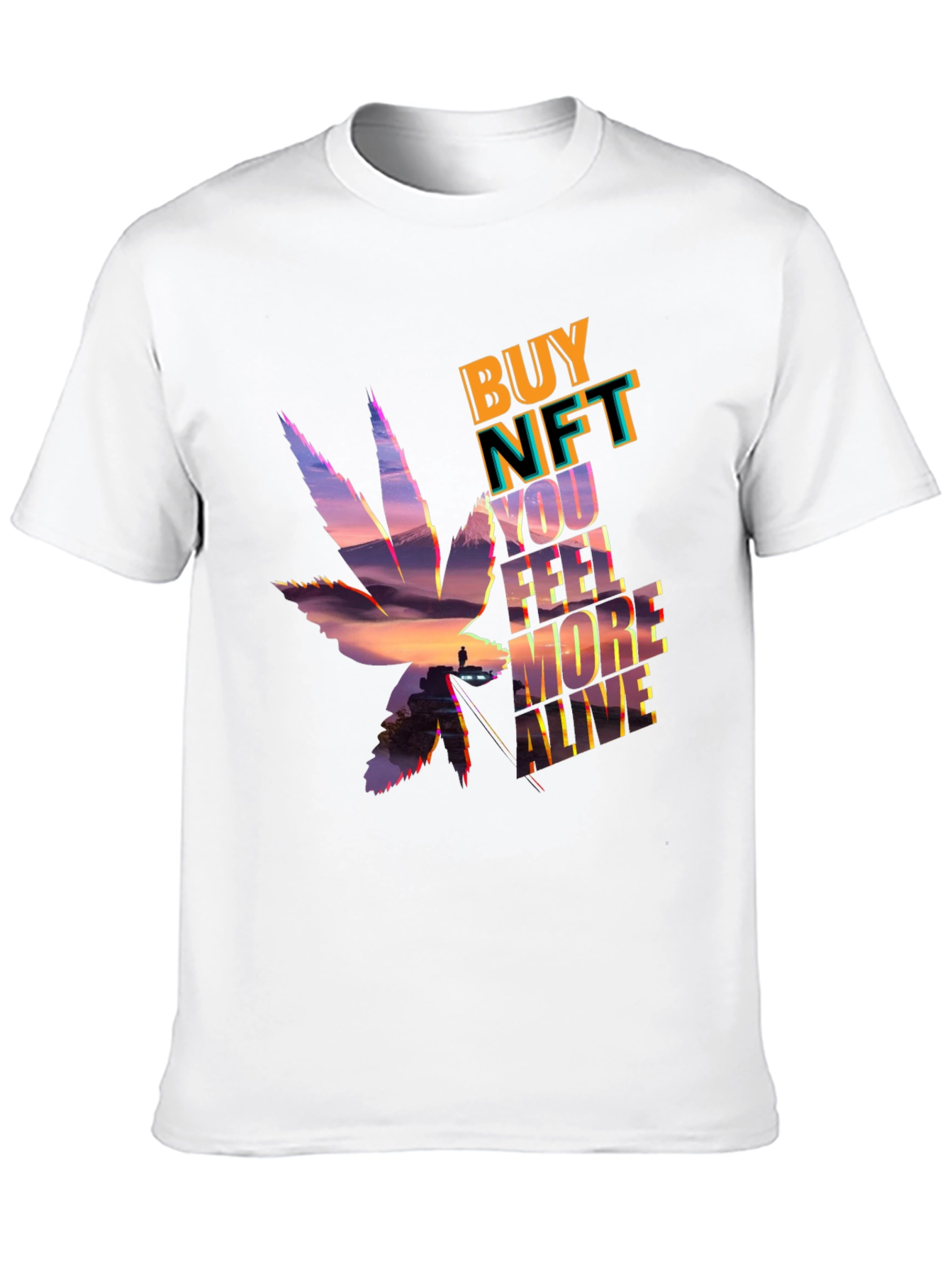 Buy NFT Feel More Alive Black Graphic T-Shirt